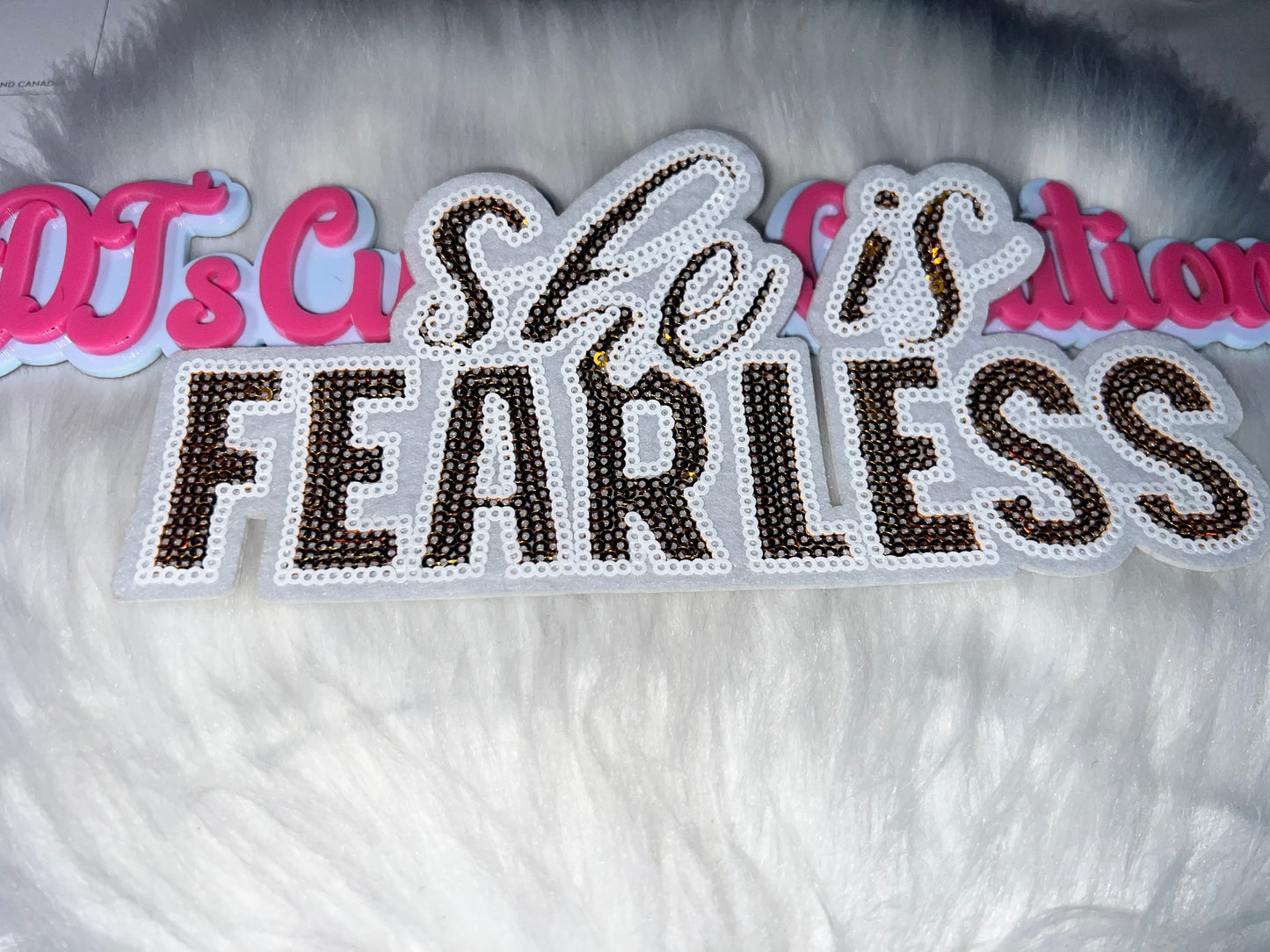 🤎✨ She Is Fearless Patch (Iron-On)