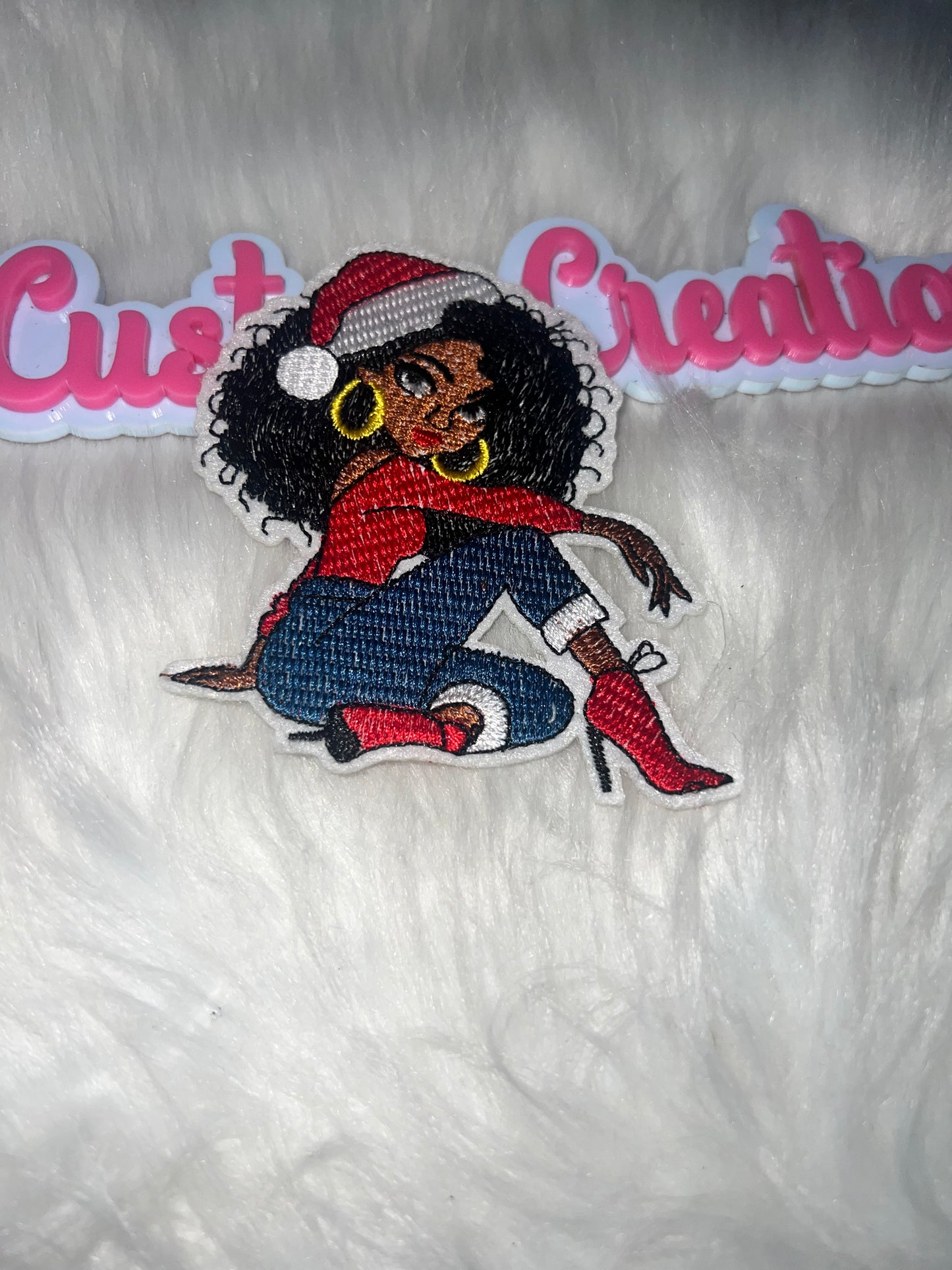 Christmas Girl Fashion Patch