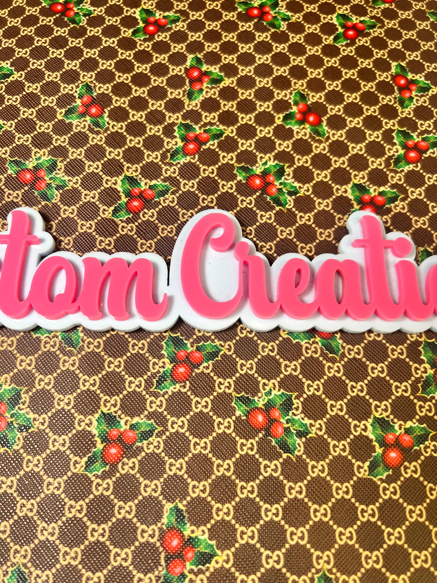 Chocolate Red mistletoe GG Christmas