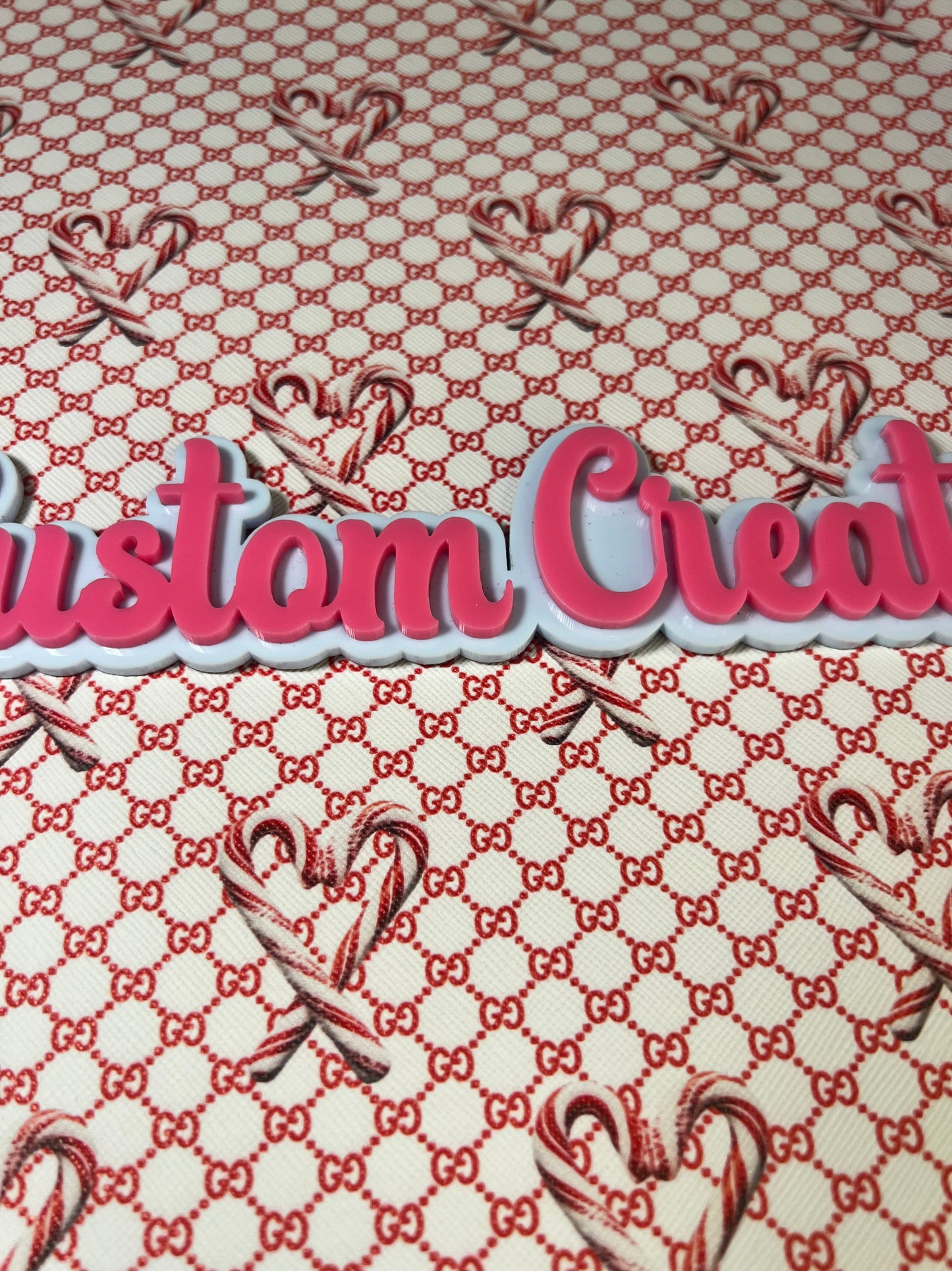 Red Candy Cane GG Christmas