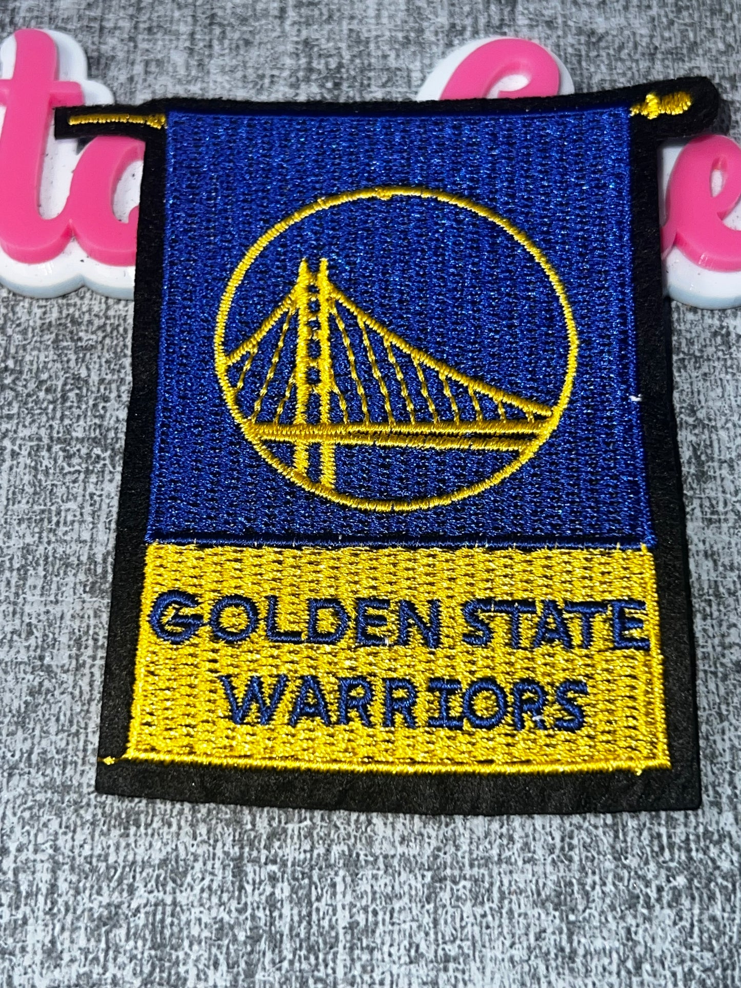 B-Bridge Banner Embroidered Iron-On Patch | City Landmark Appliqué