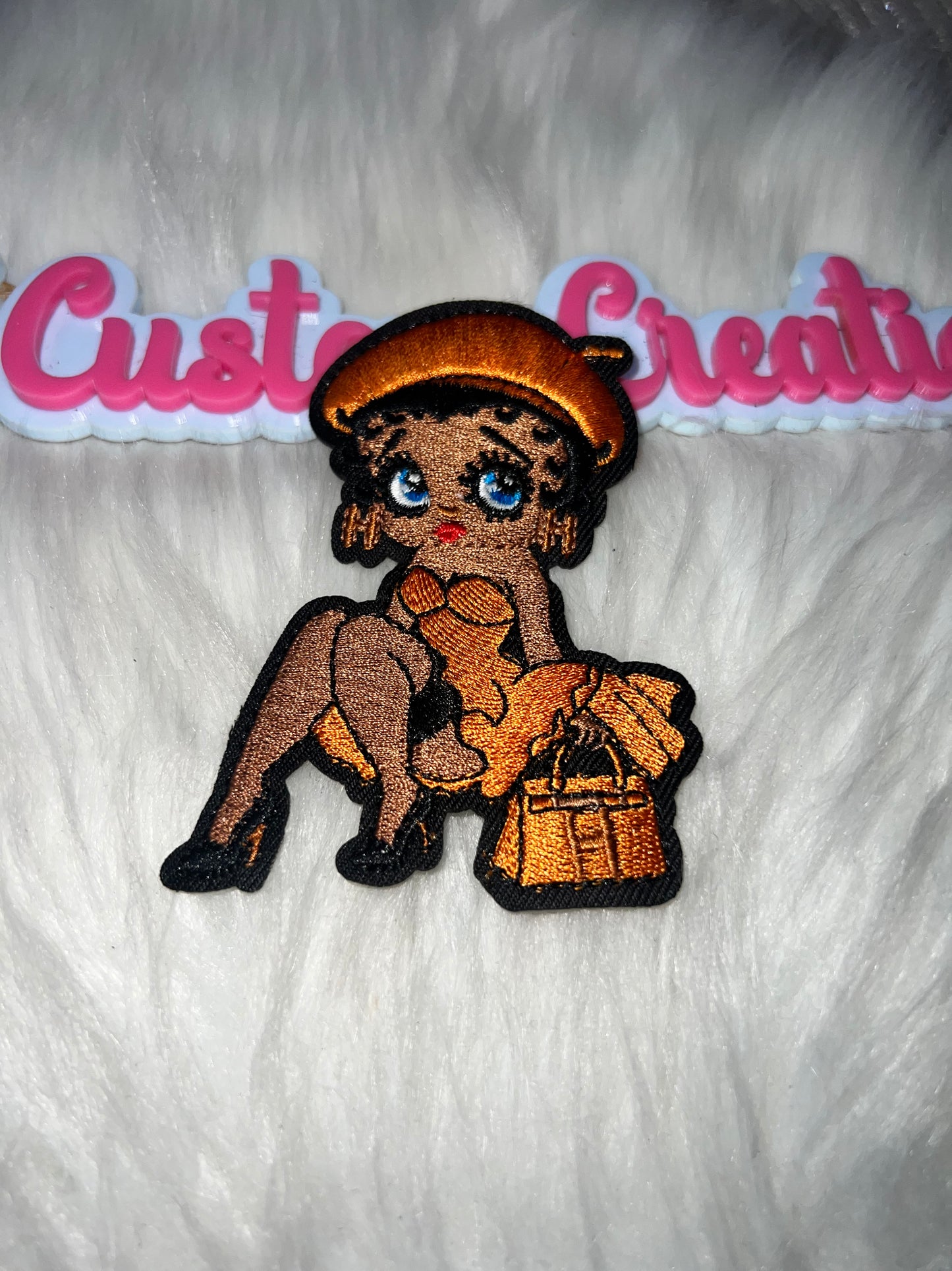 Betty Hermes with Handbag Iron-On Patch