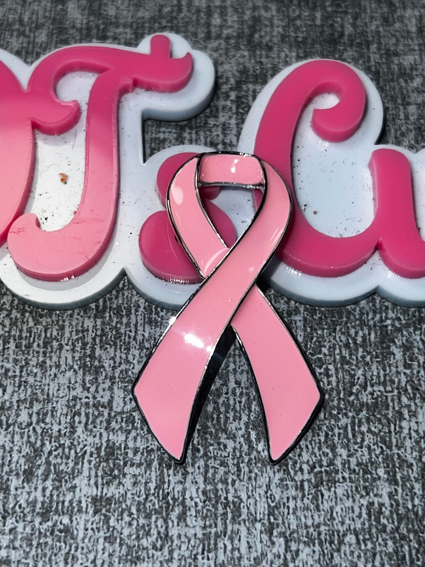 Classic Pink Ribbon Breast Cancer Awareness Brooch Pin
