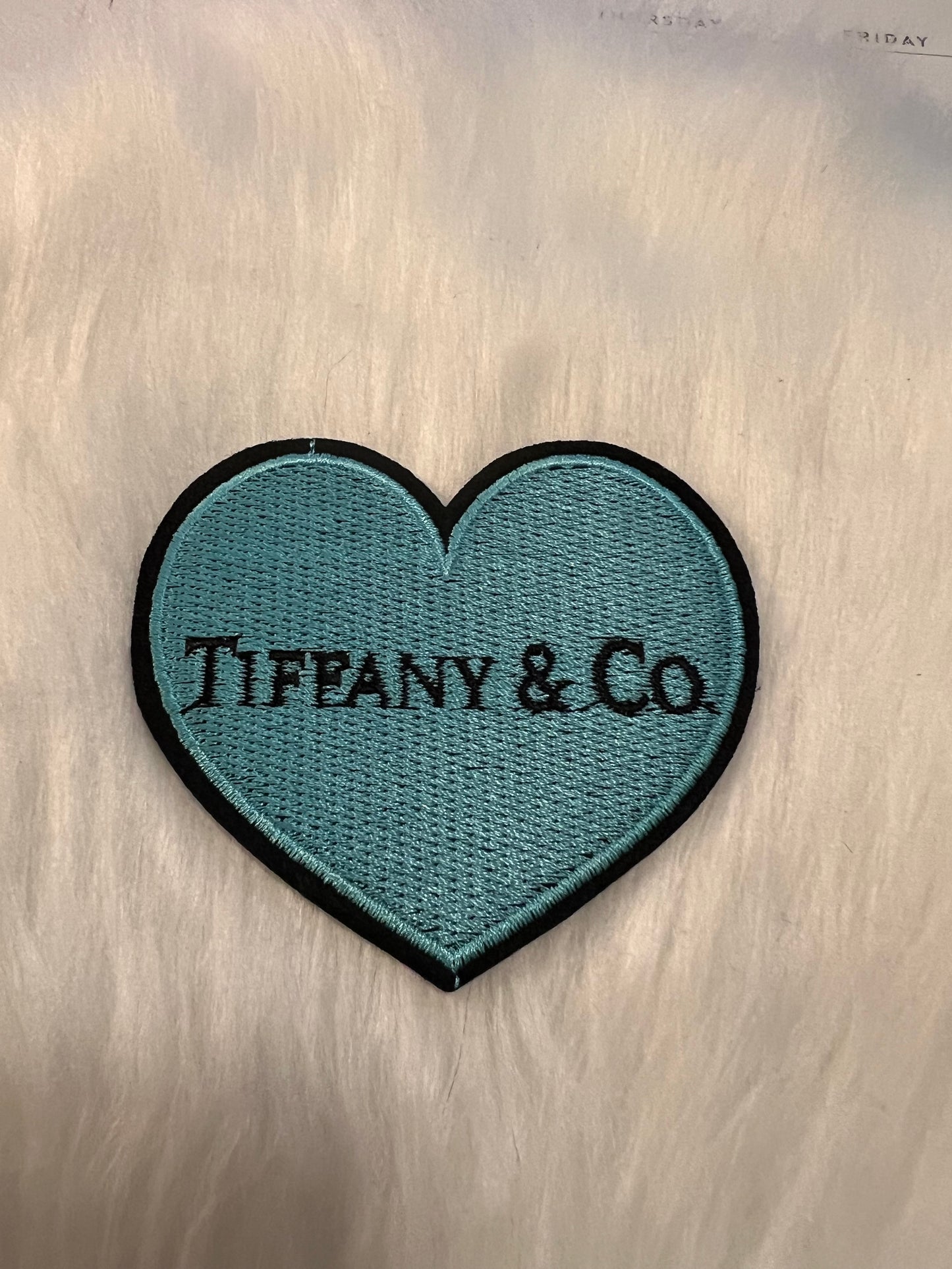 Black Trim Tiffany Heart