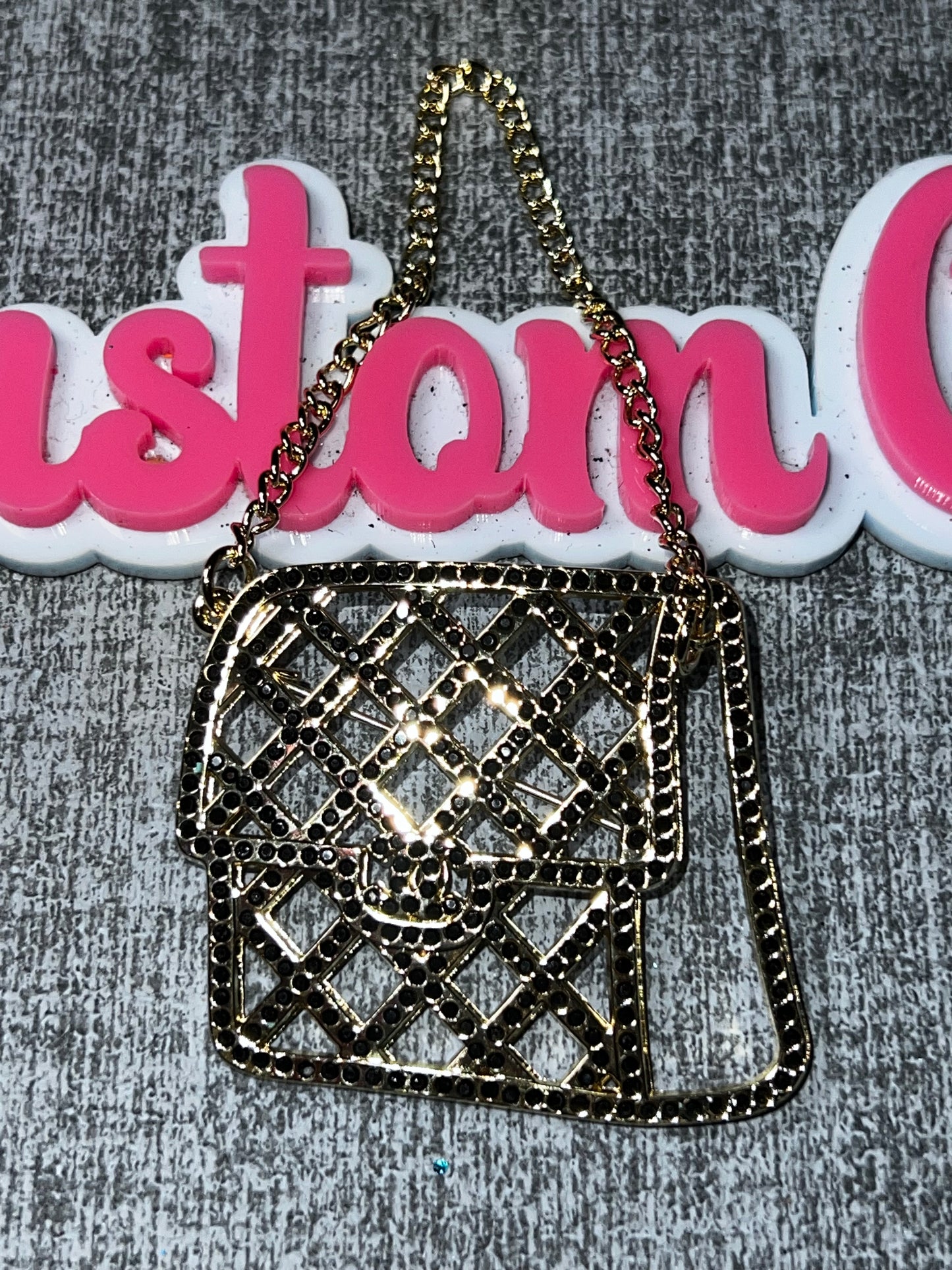 Crystal Quilted Handbag Brooch Pin | Rhinestone Fashion Statement Brooch