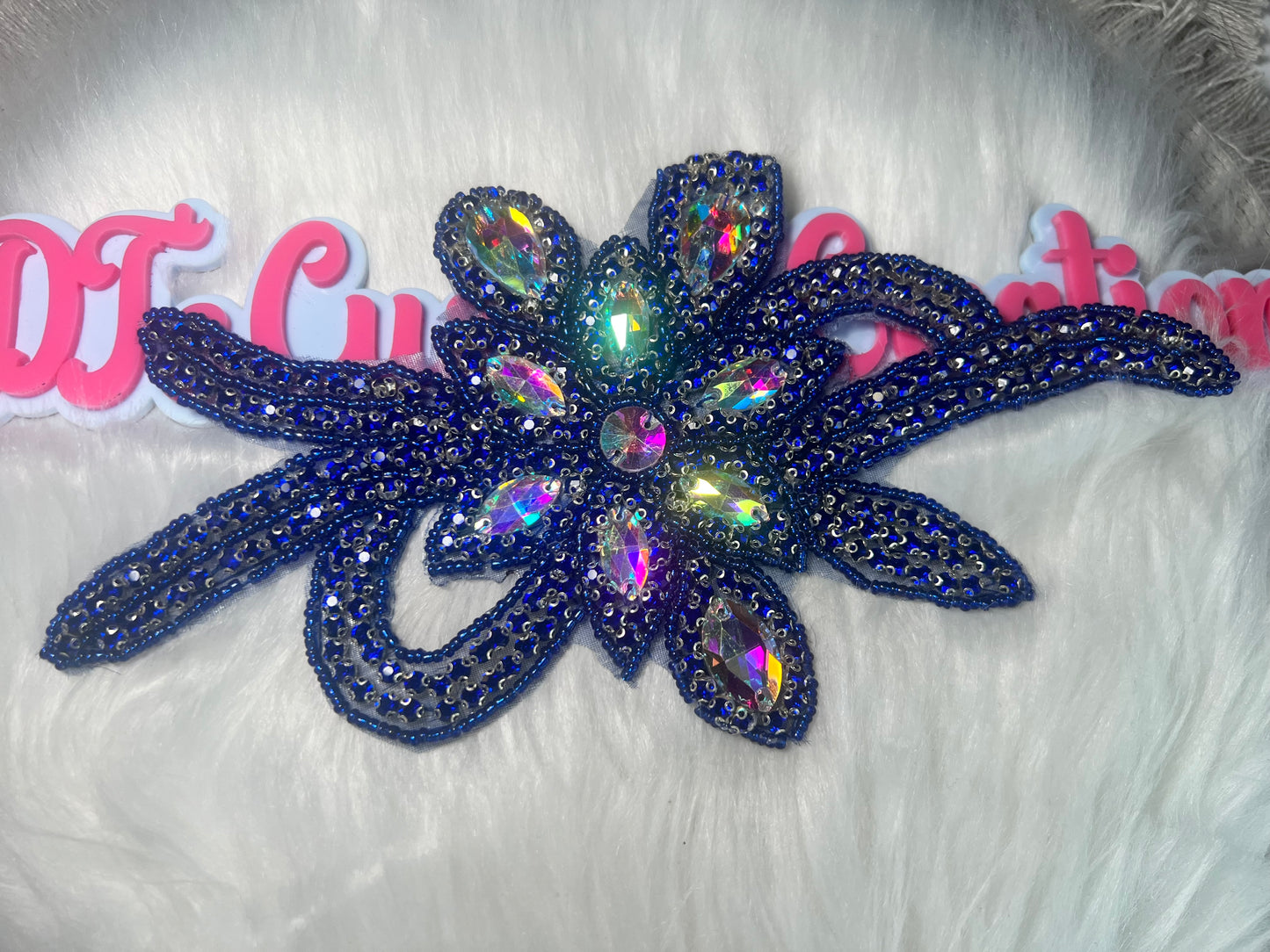 💙 Royal AB Crystal Burst Appliqué