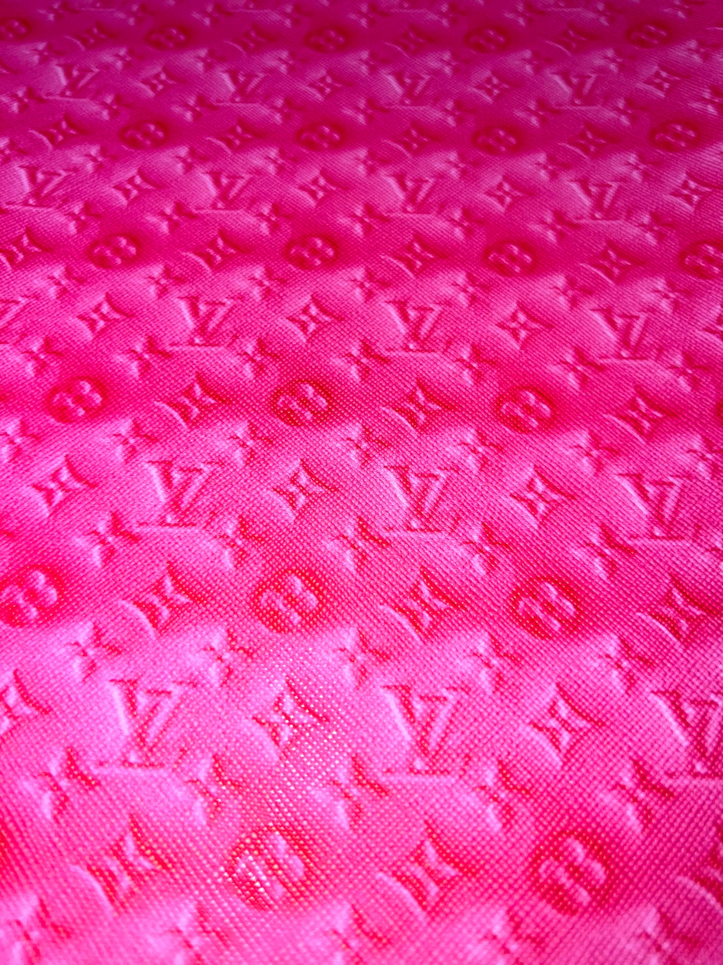 Hot Pink Monogram Style Faux Leather Sheet – 9x12