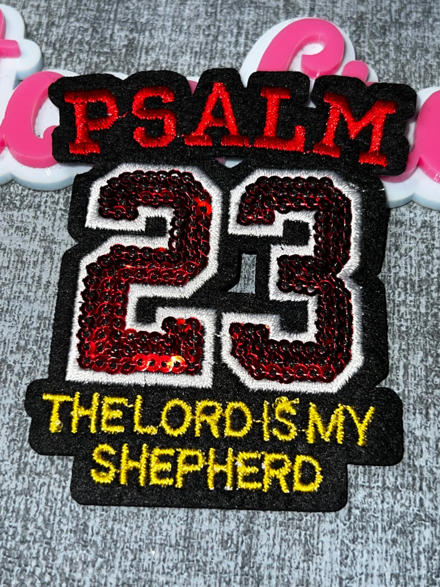 Psalm 23 The Lord Is My Shepherd Embroidered Patch – Inspirational Applique