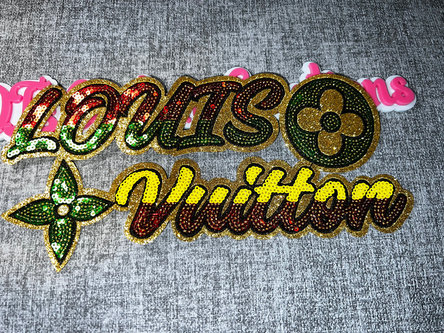 Luxury Sequin Letter Patch | Iron On Embroidered Statement Patch, Fashion Applique, DIY Jacket Bag Hat Patch