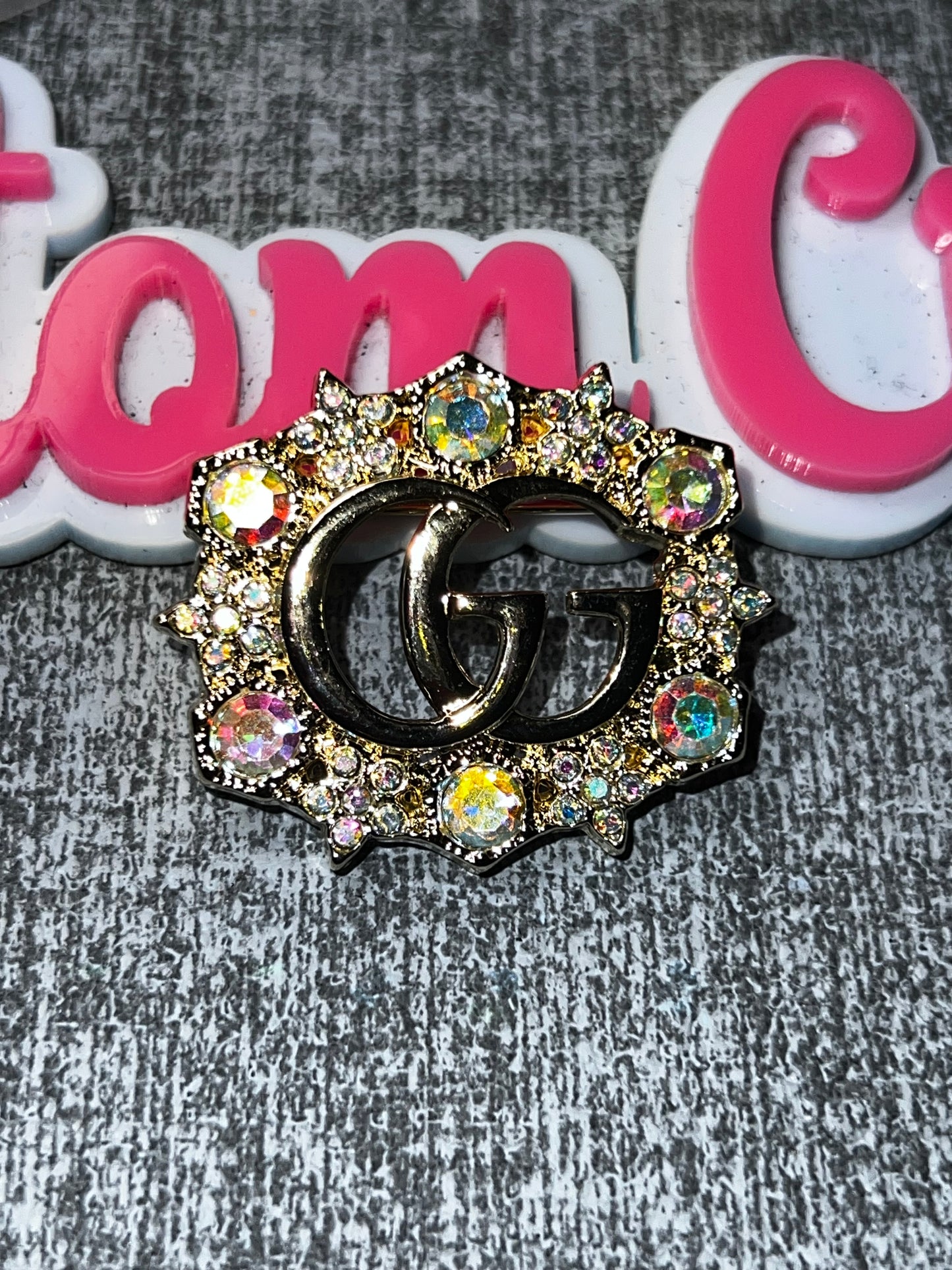 AB Crystal Rhinestone Letter Brooch Pin | Sparkling Fashion Brooch for Jackets Hats Bags & DIY Projects