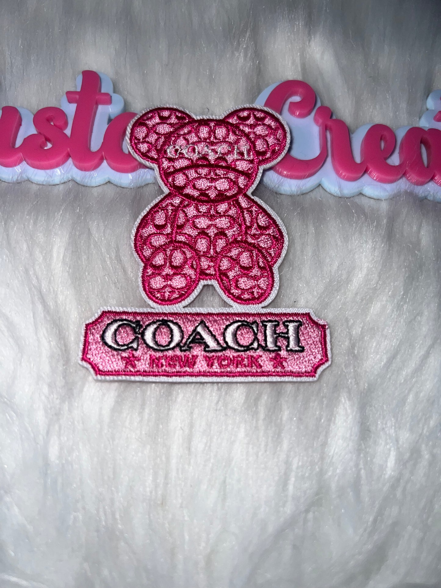π Coach Teddy Bear Patch (Iron-On)