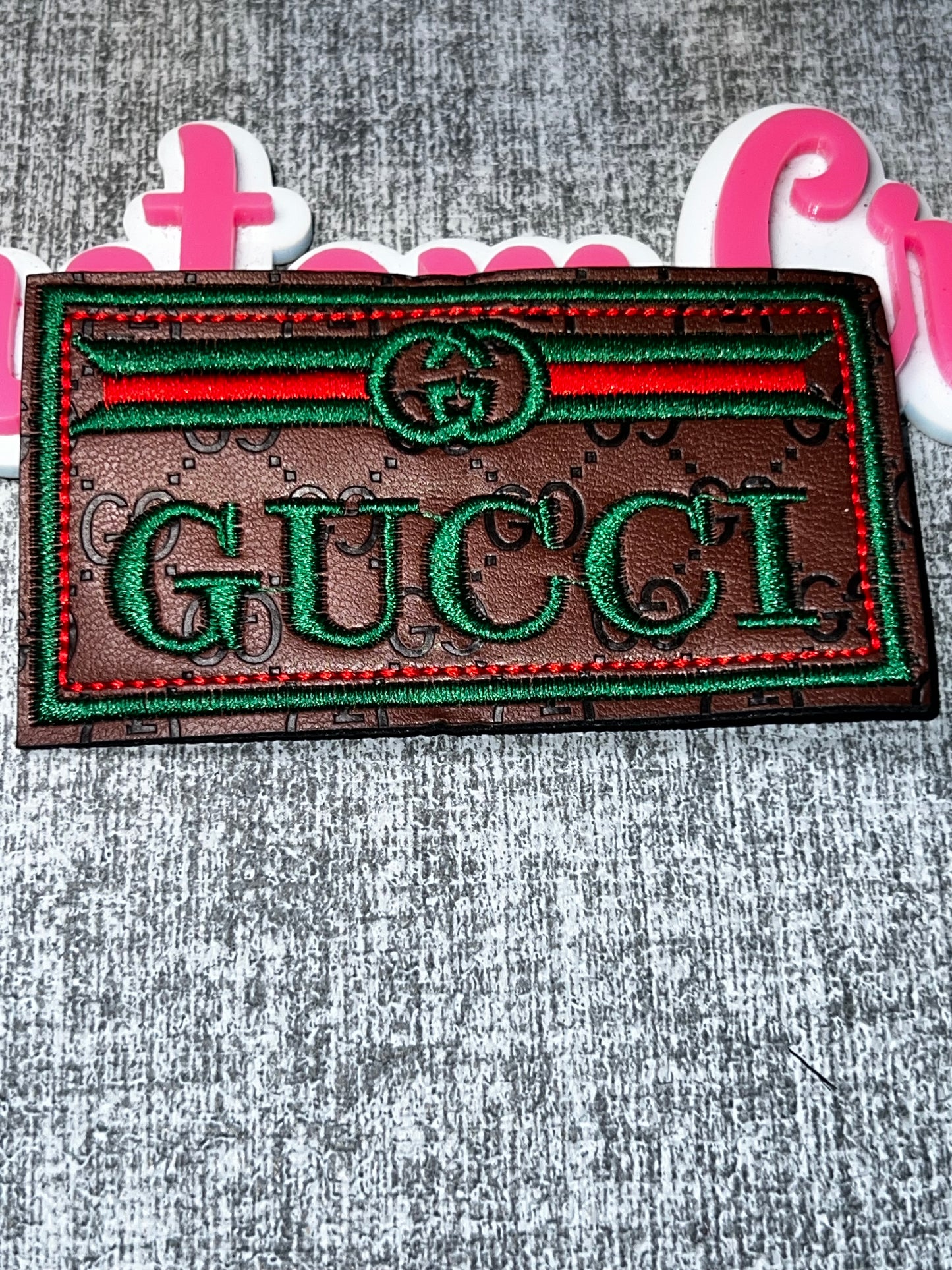 Stripe Rectangle Embroidered Patch Iron On