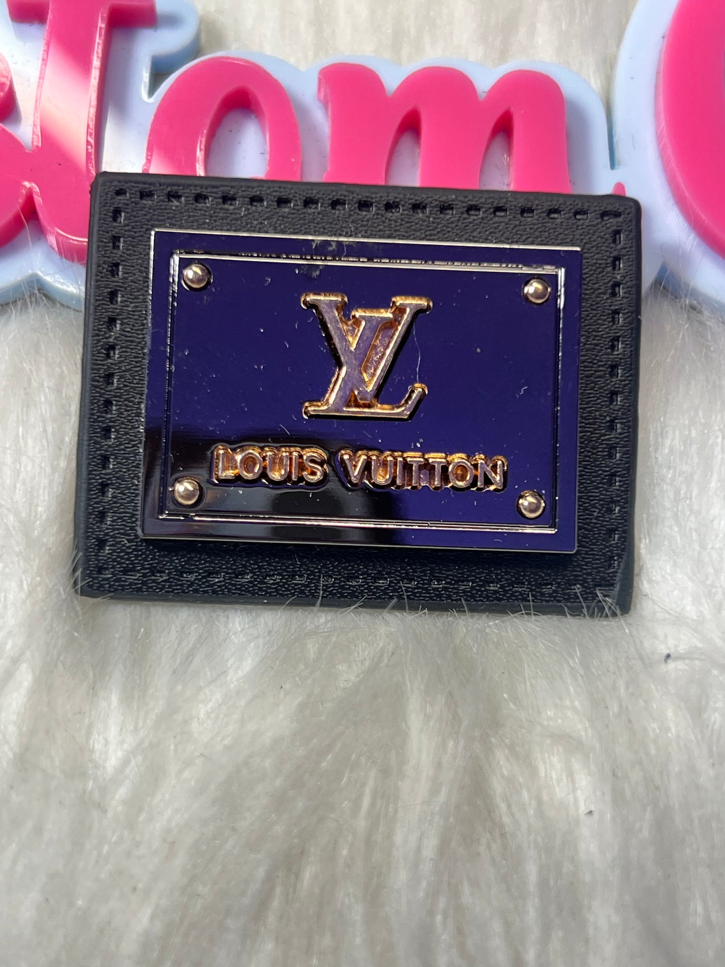 🖤 Black & Copper Metal Plate Charm Tag