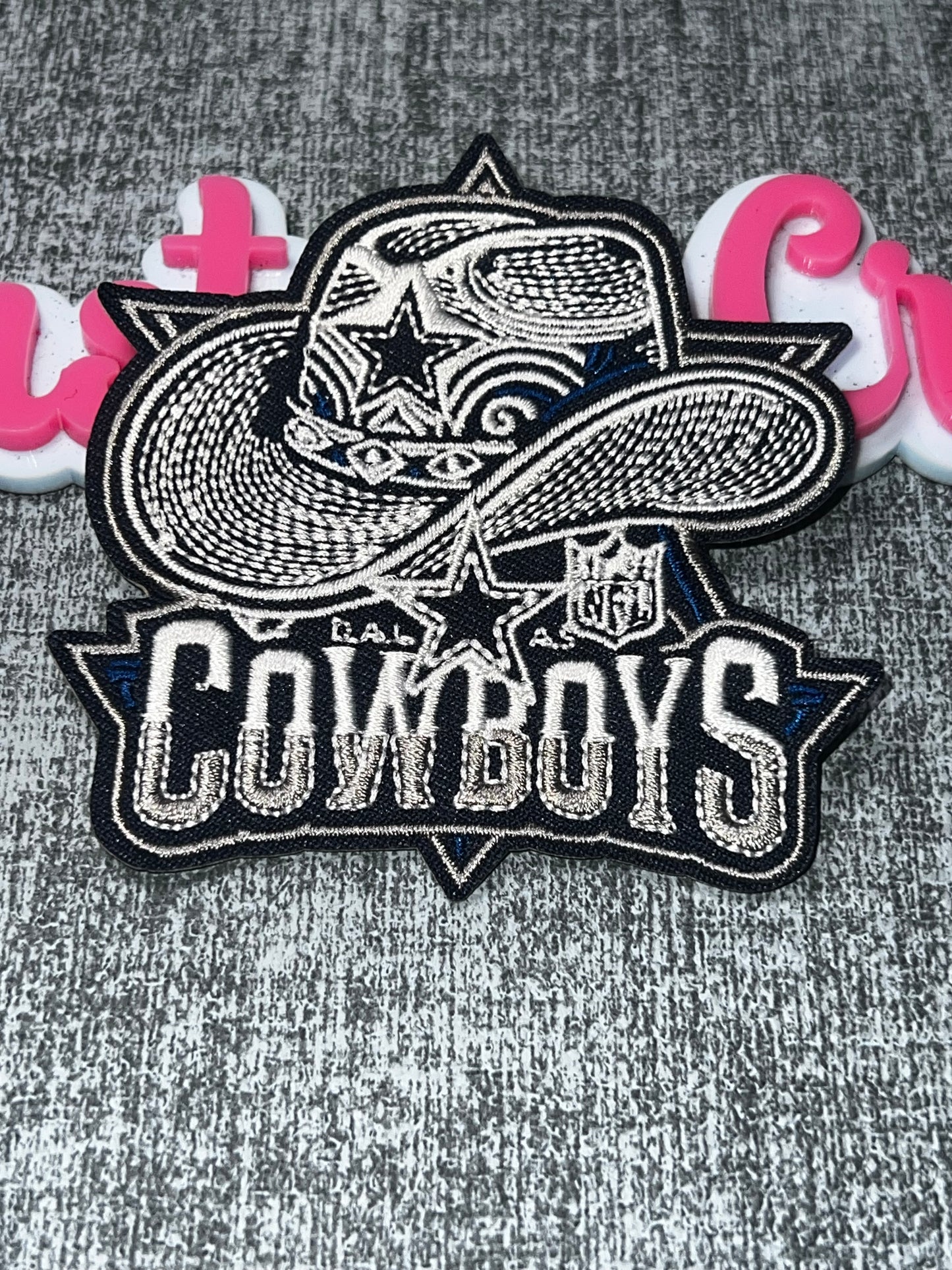 Western Embroidered Iron-On Patch – Cowboy Hat Sports Applique