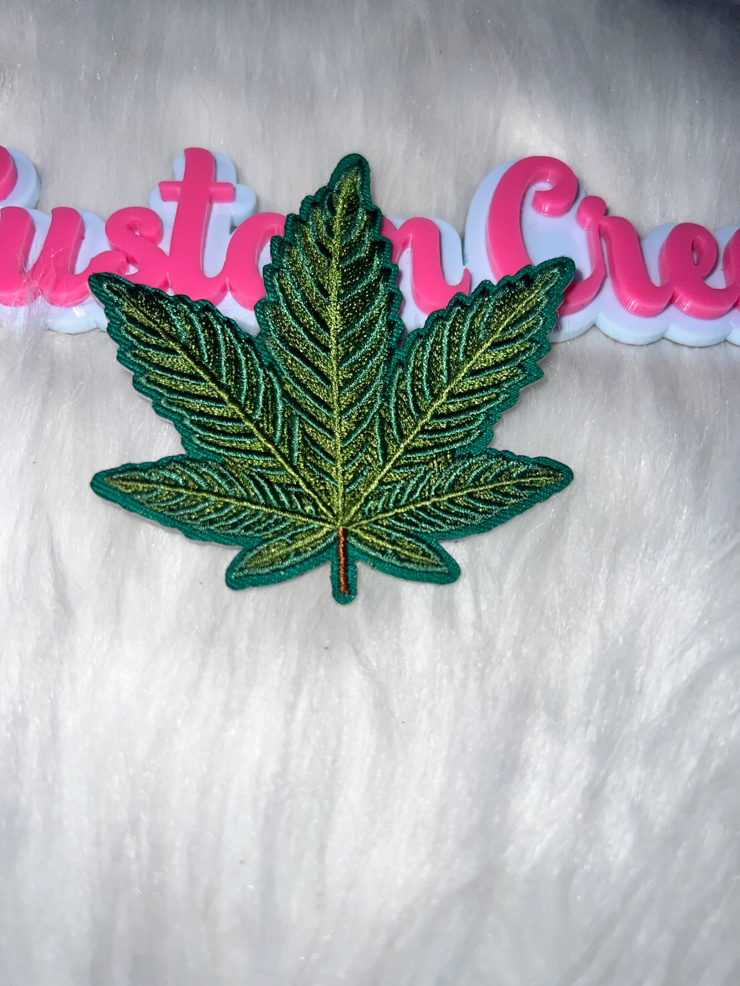 πΏπ Weed Leaf Iron-On Patch