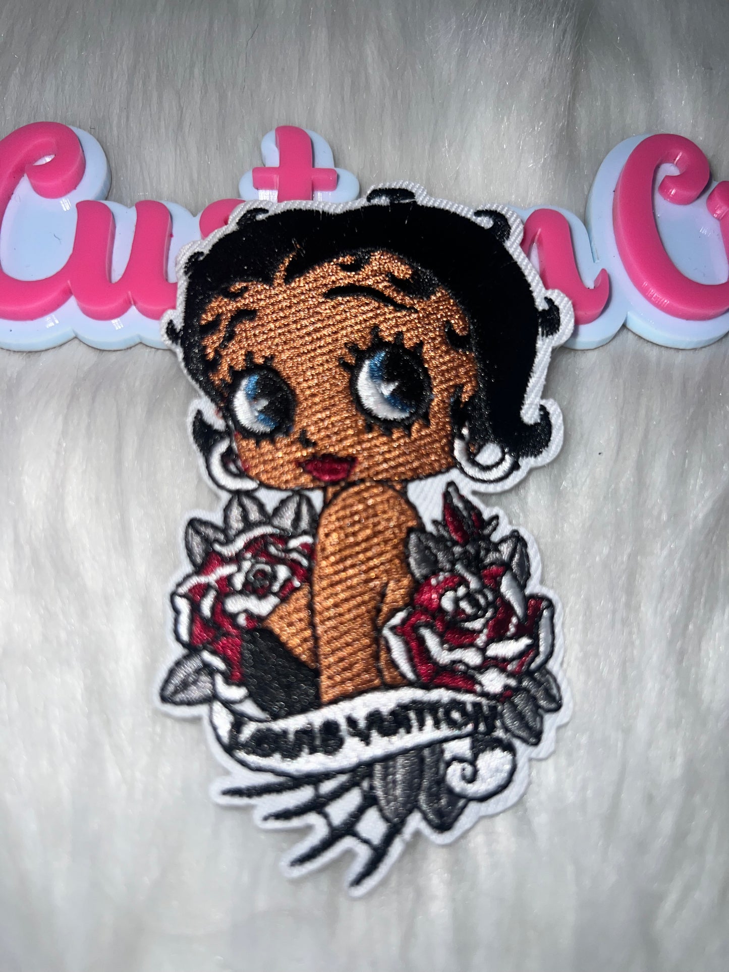 ππΉ Curvy LV Betty Diva Iron-On Patch