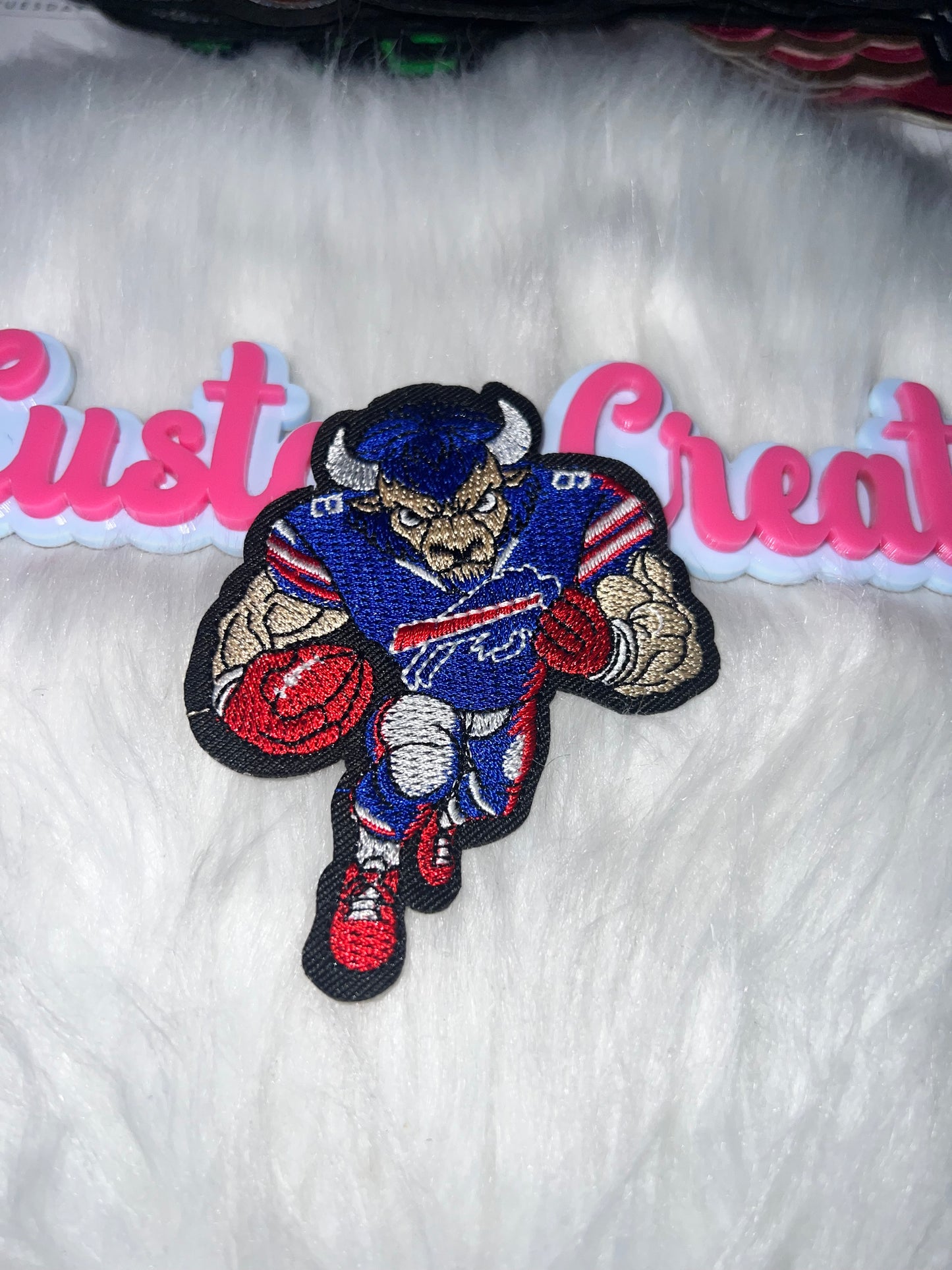 💪 Buffalo Bills Running Mascot Patch (Iron-On) NBA