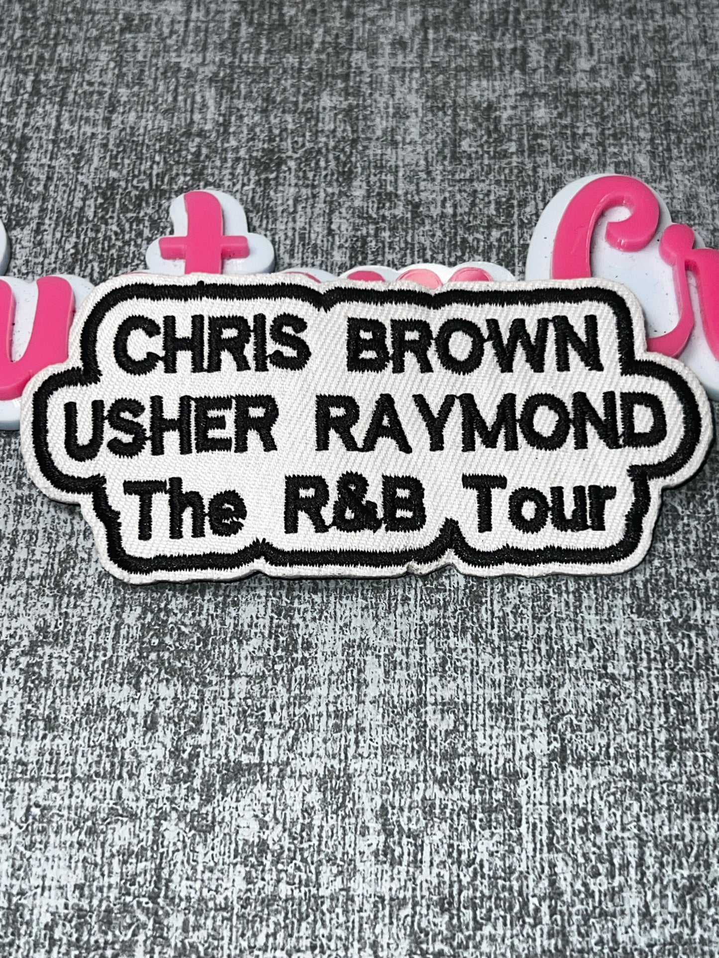 R&B Tour Embroidered Patch – Music Concert Decorative Applique