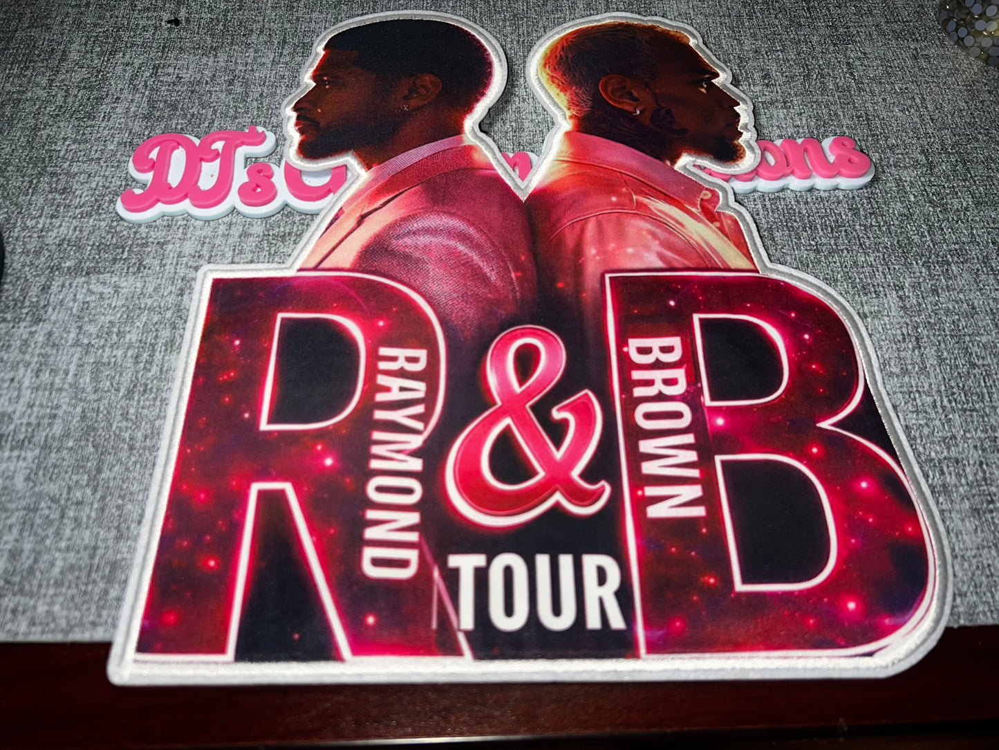R&B Tour Printed Iron-On Patch | Music Concert Heat Transfer Appliqué