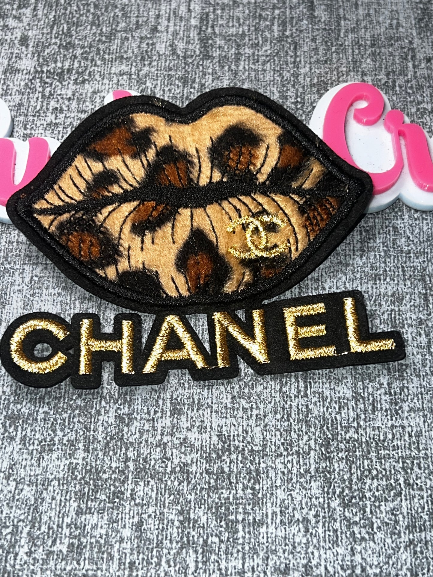 Leopard Print Lips Embroidered Patch – Fashion Decorative Applique