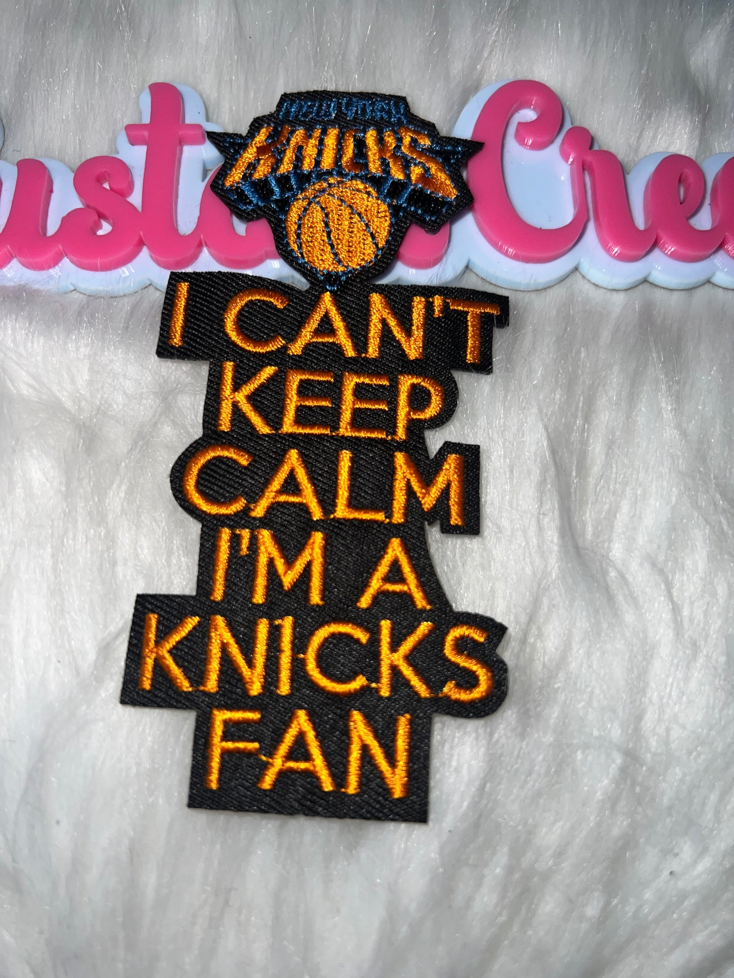 🧡🔵 Knicks “I Can’t Keep Calm” Patch (Iron-On
