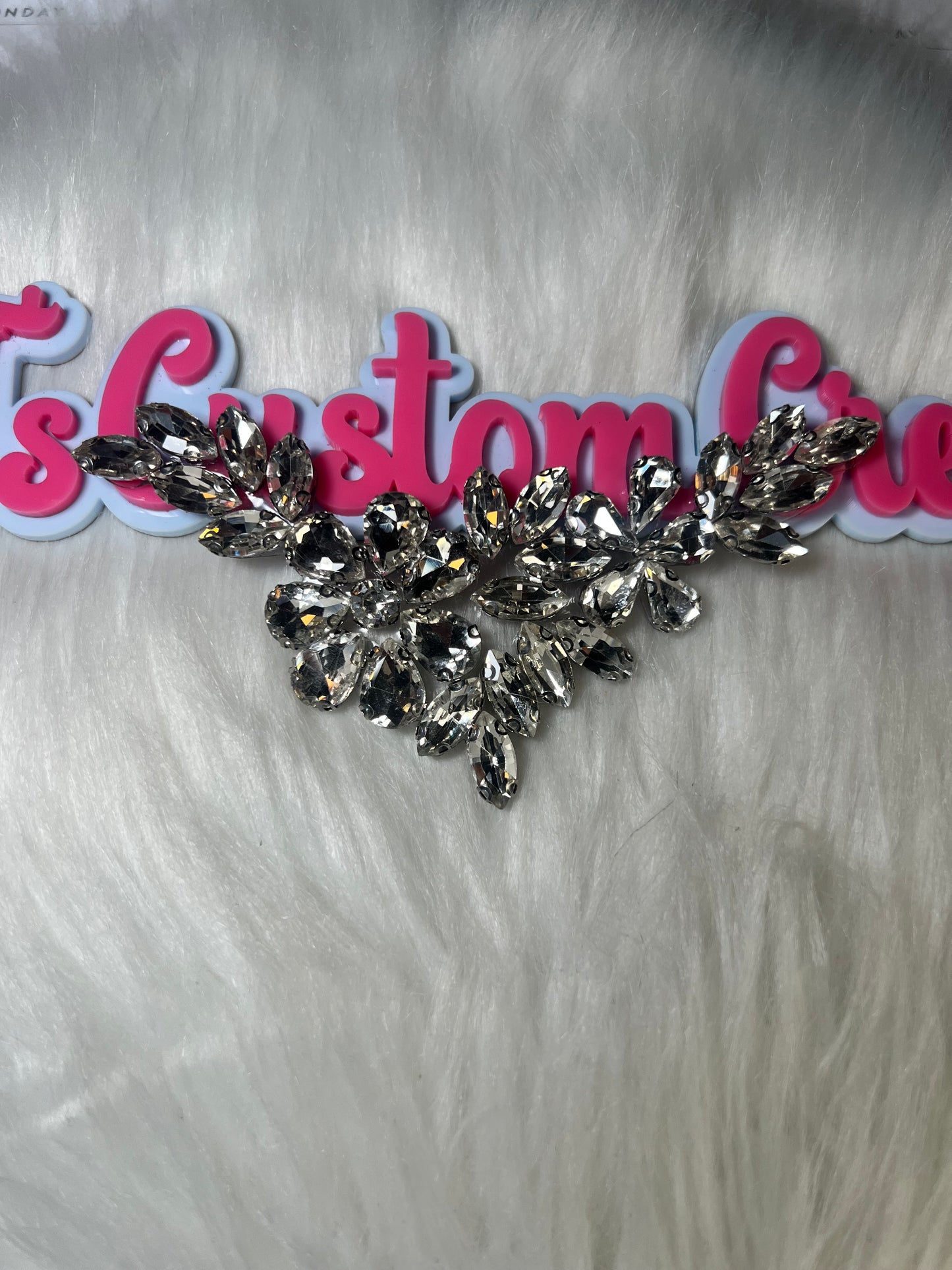 Elegant Iron-On Crystal Bling Clear