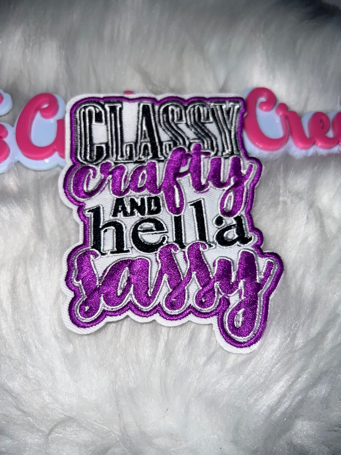 Classy Crafty & Hella Sassy Patch – Purple