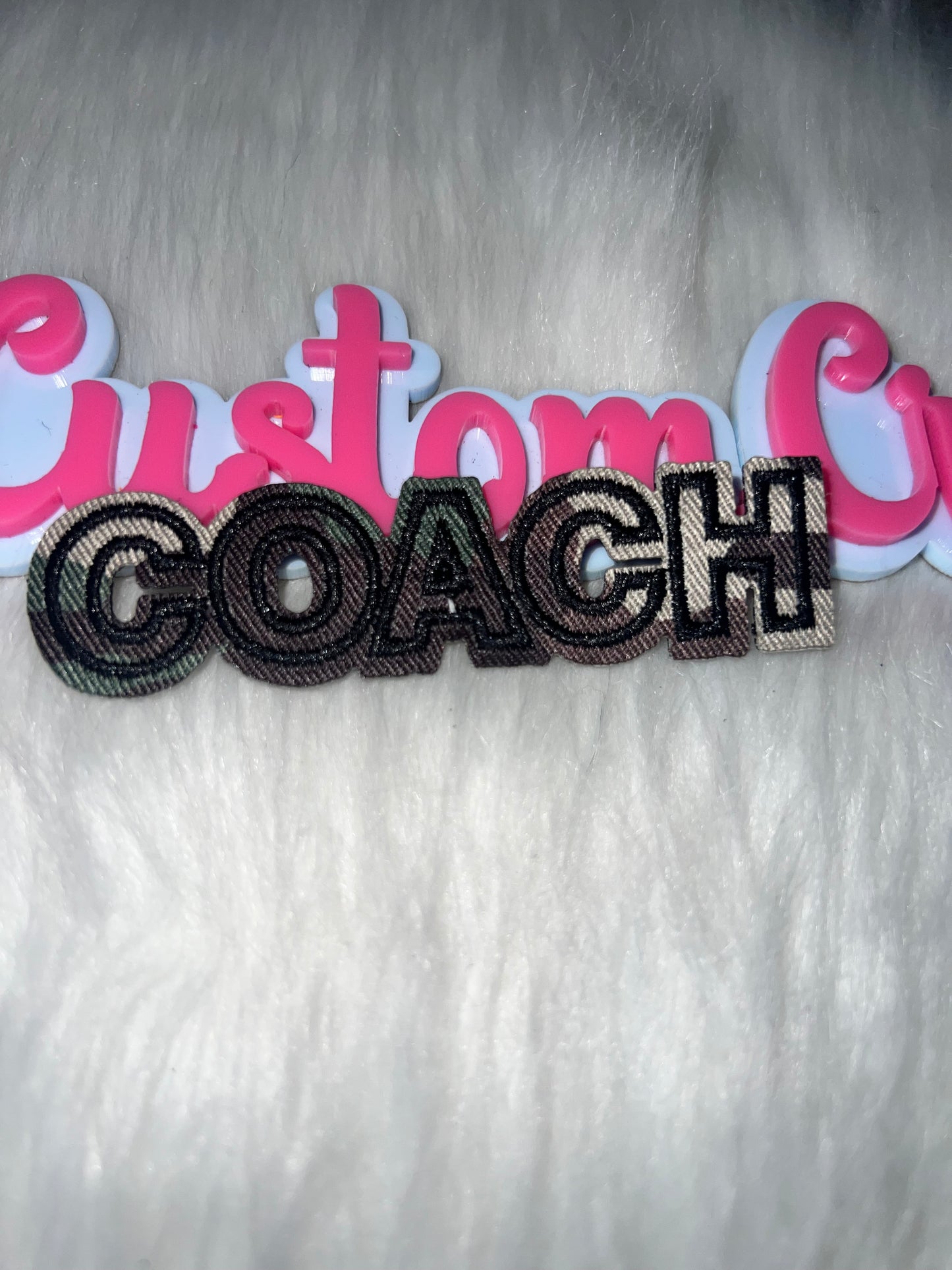 πͺπ€ Camo COACH Iron-On Patch
