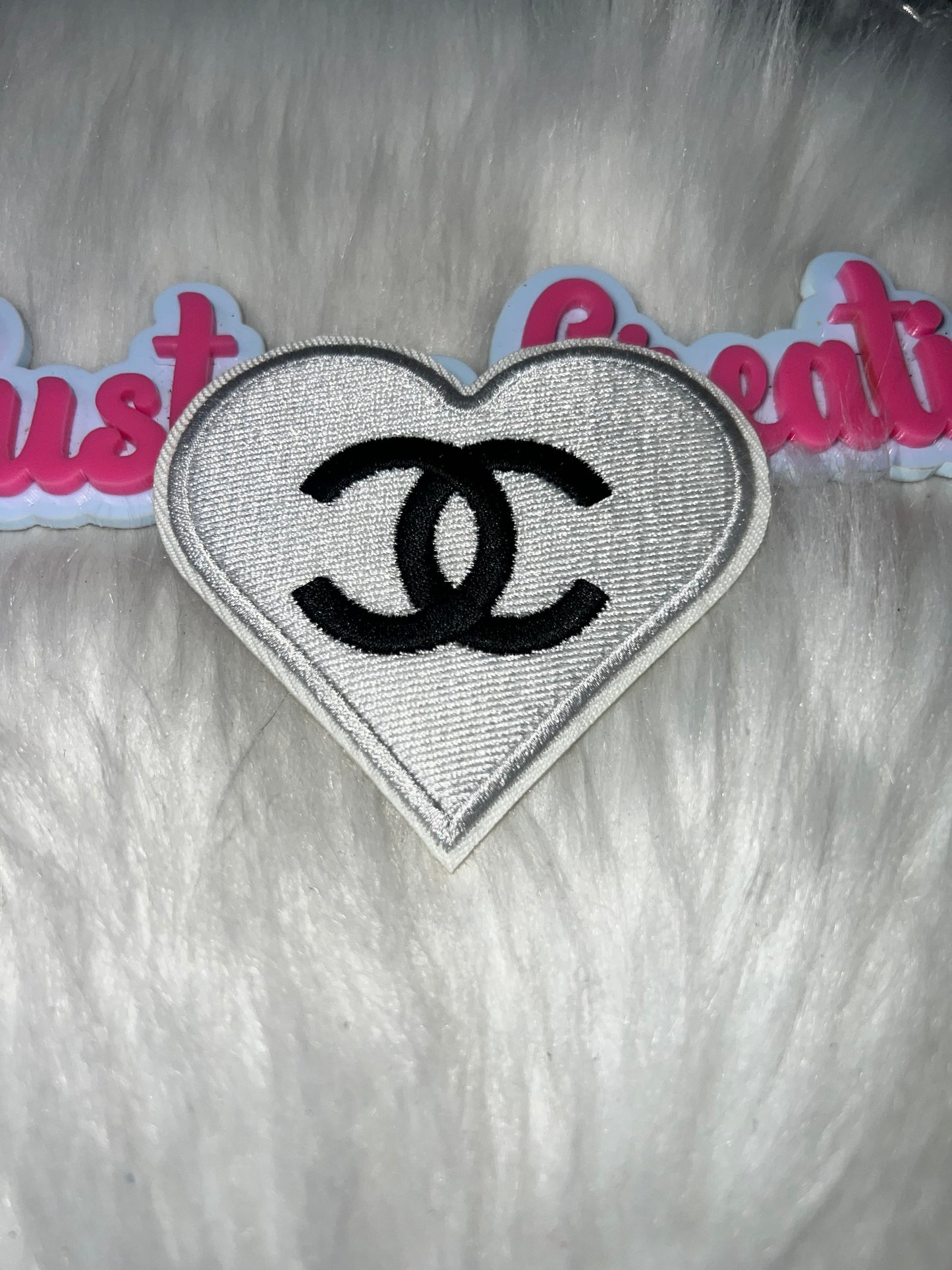 CC Heart Patch (White & Black)