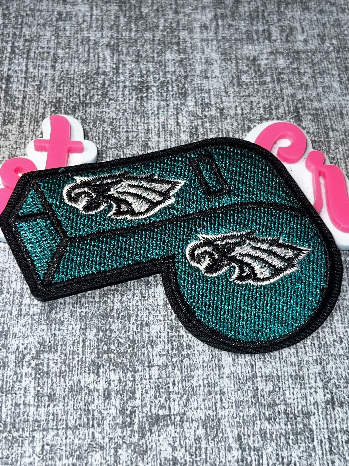 Awareness Ribbon Embroidered Iron-On Patch | Green Sports Ribbon Appliqué