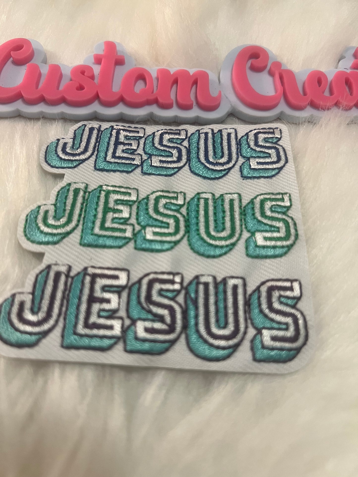 Jesus Jesus Jesus Teal Green