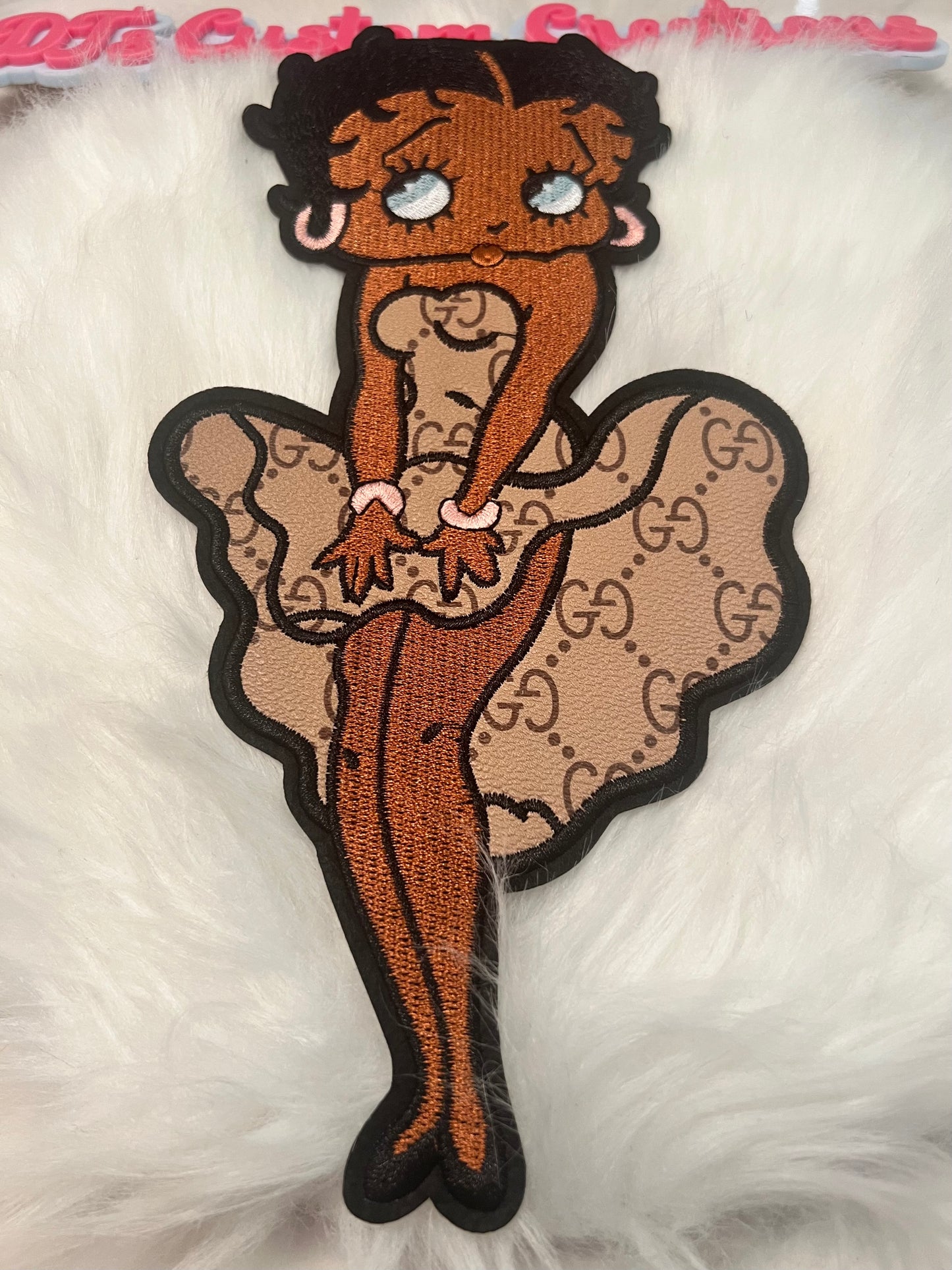 Tan Dress GG Betty Boop