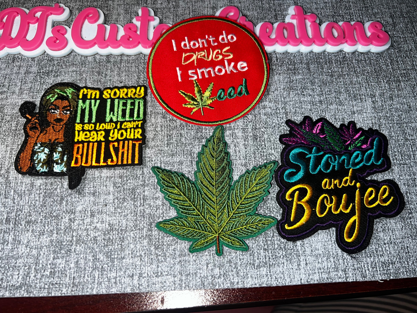 Lifestyle Statement Embroidered Patch Bundle Weed