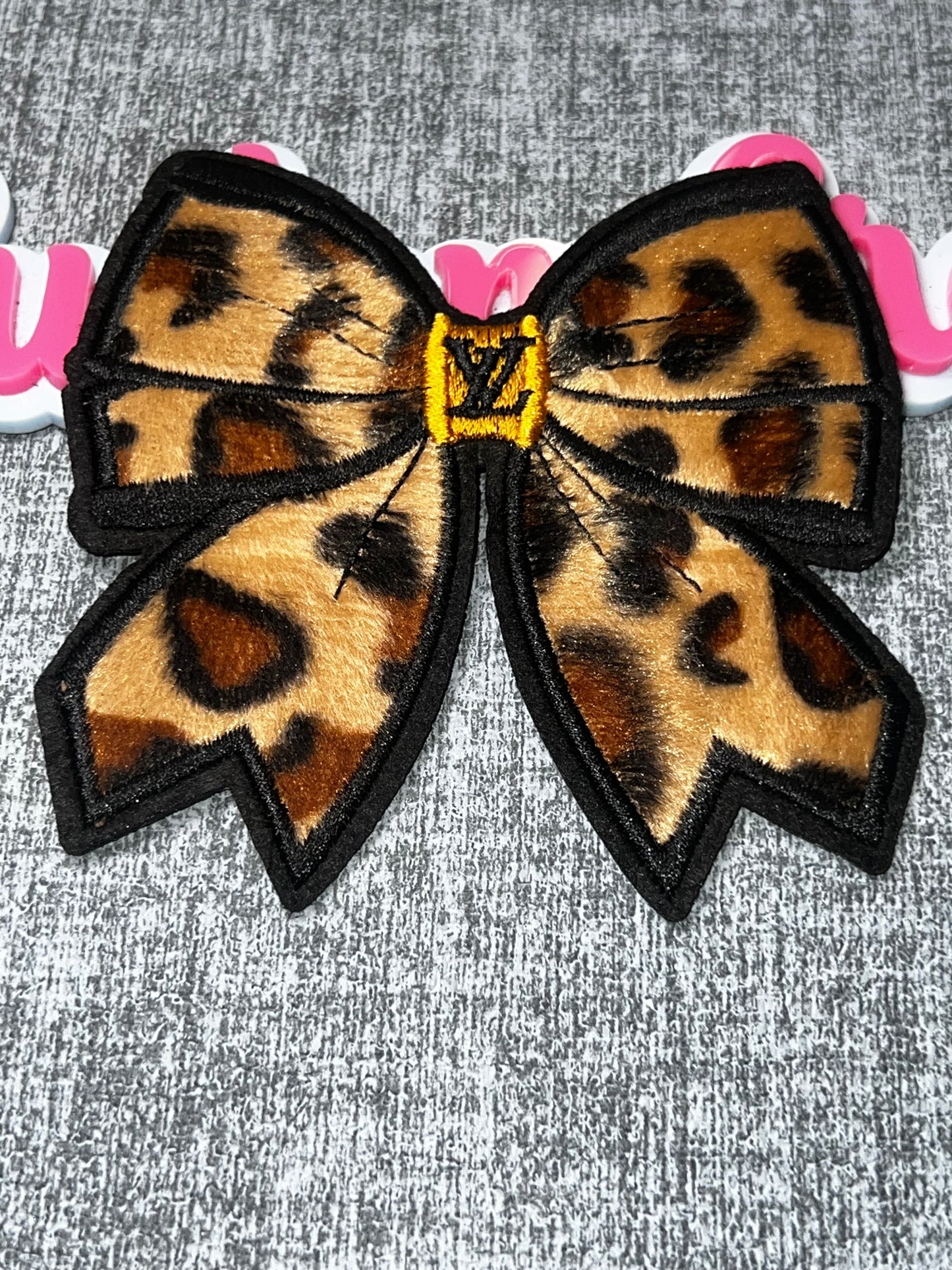Leopard Print Bow Embroidered Patch – Fashion Decorative Applique