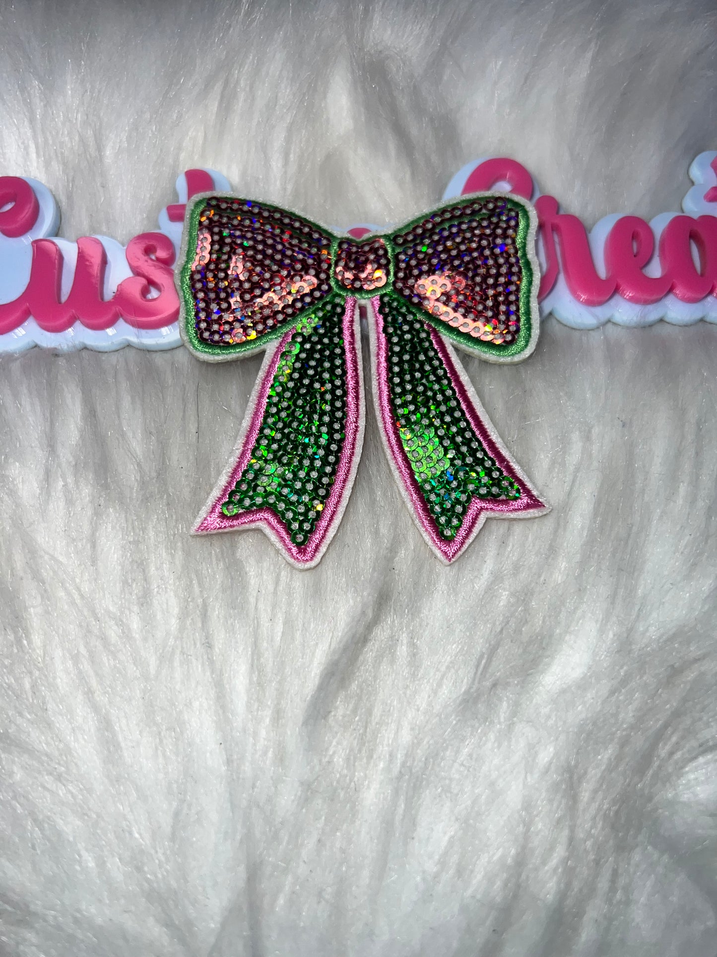 Bling Rhinestone Bow Patch AKA colors