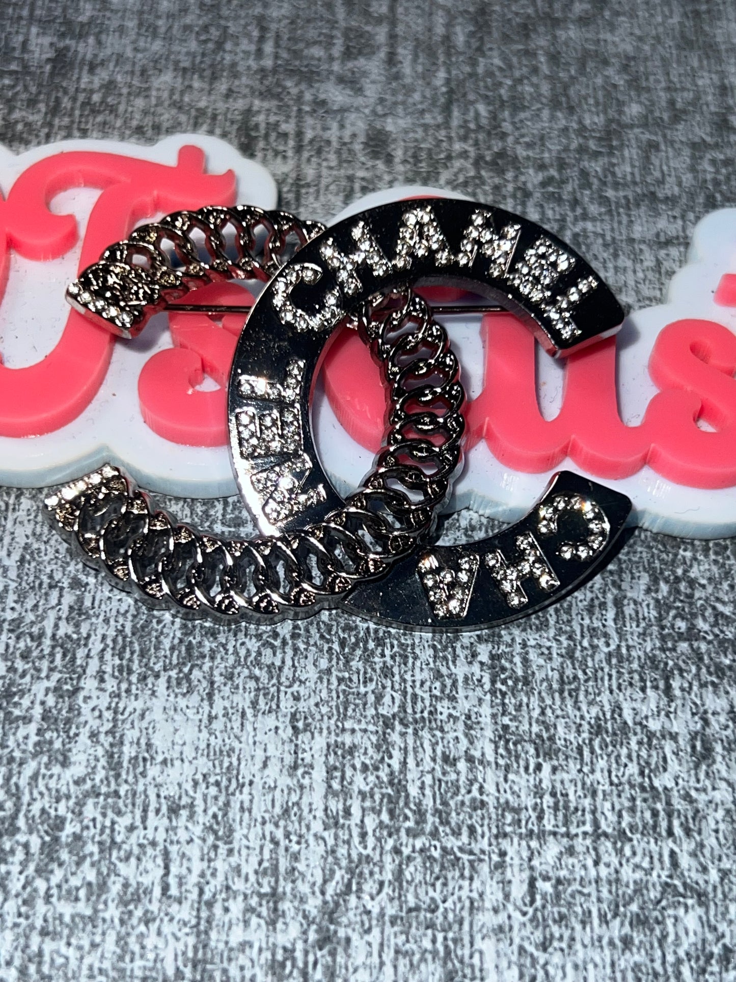 Crystal Chain Circle Metal Charm – Decorative Craft Embellishment