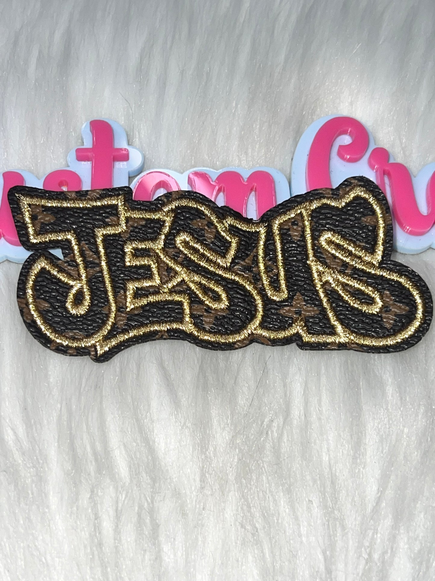 “JESUS” Luxe Script Patch