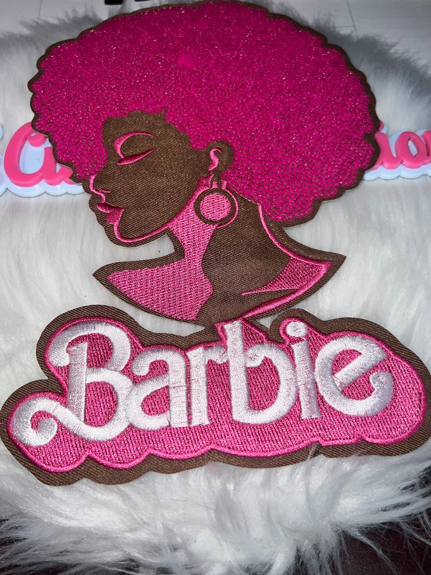 ππ Afro Barbie Patch (Iron-On)