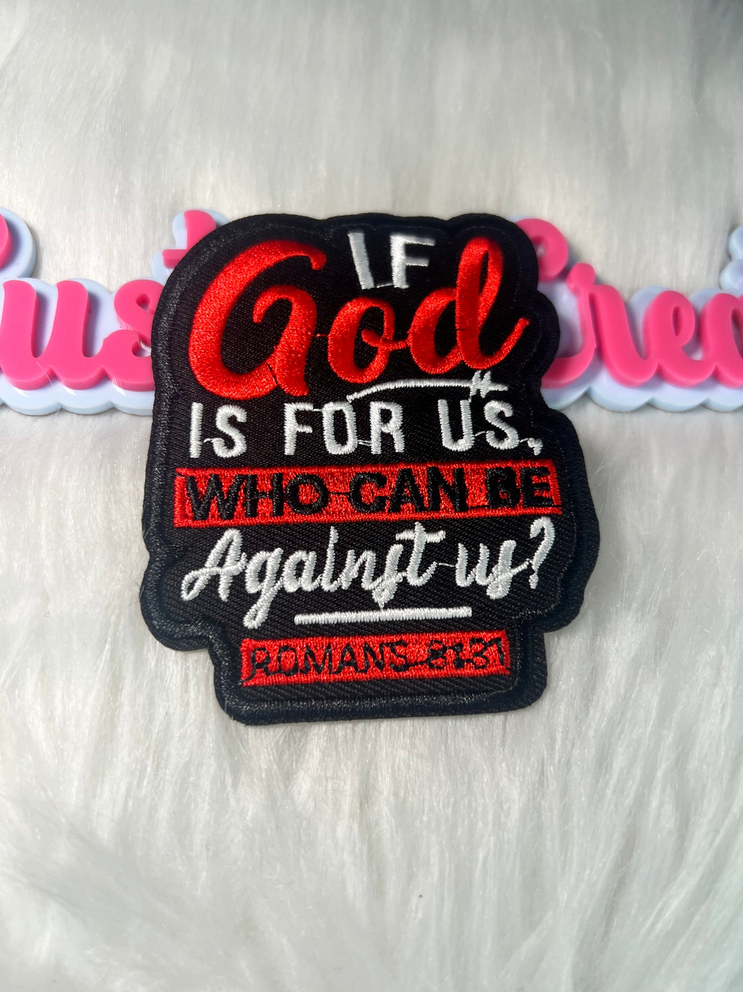 ππΎ Romans 8:31 Patch Religion
