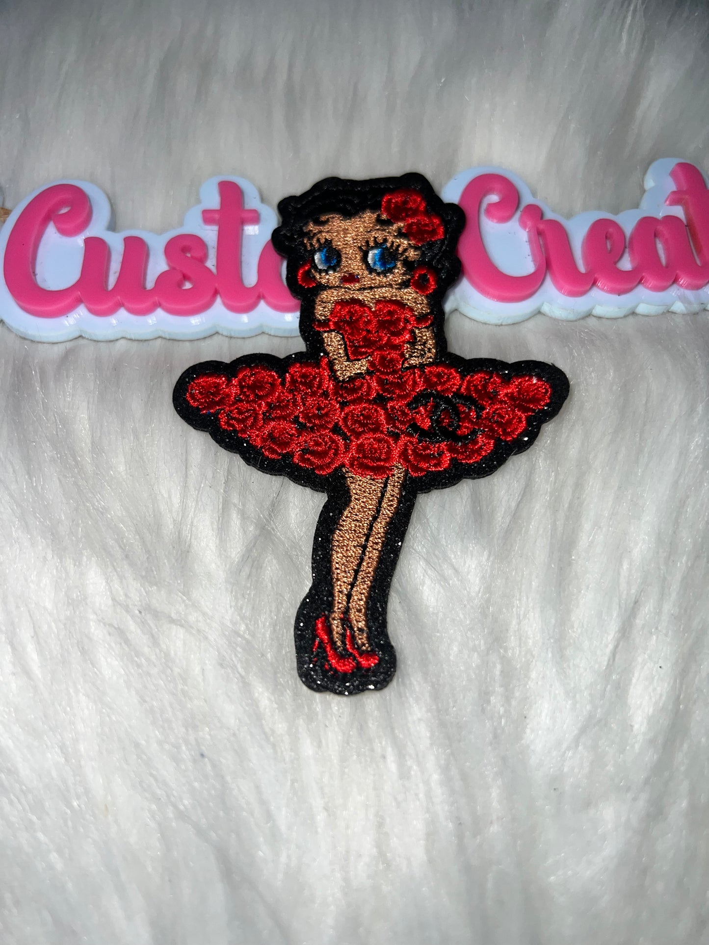 Red Rose Betty CC Glam Girl Patch