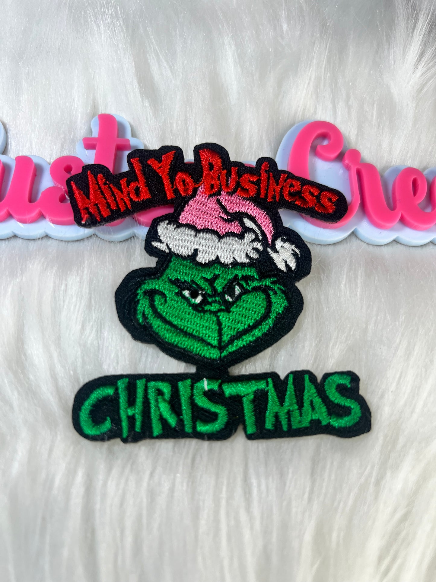 💚 Grinch “Mind Yo Business Christmas” Patch