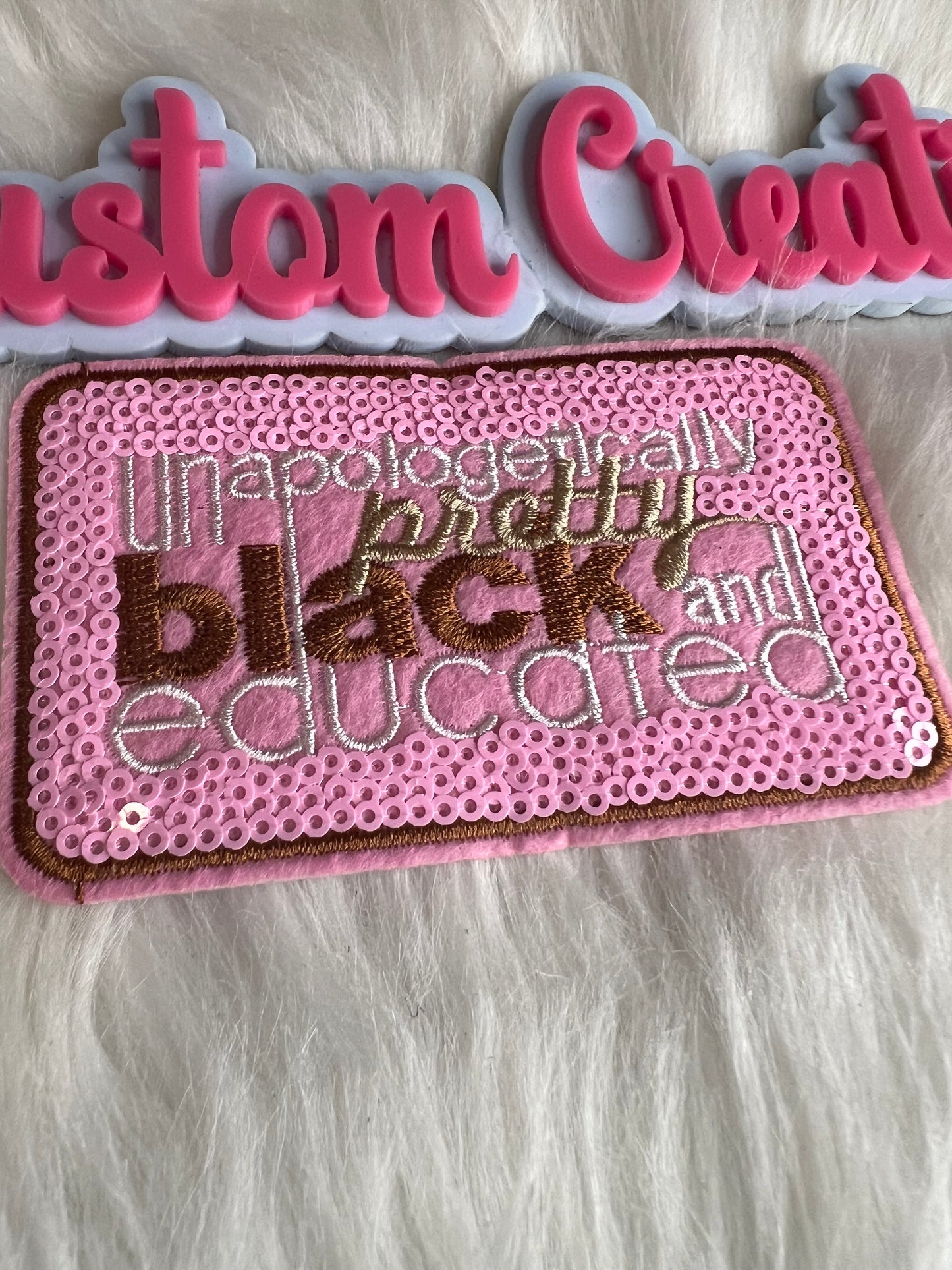 Small Pink Sequin Unapologetic