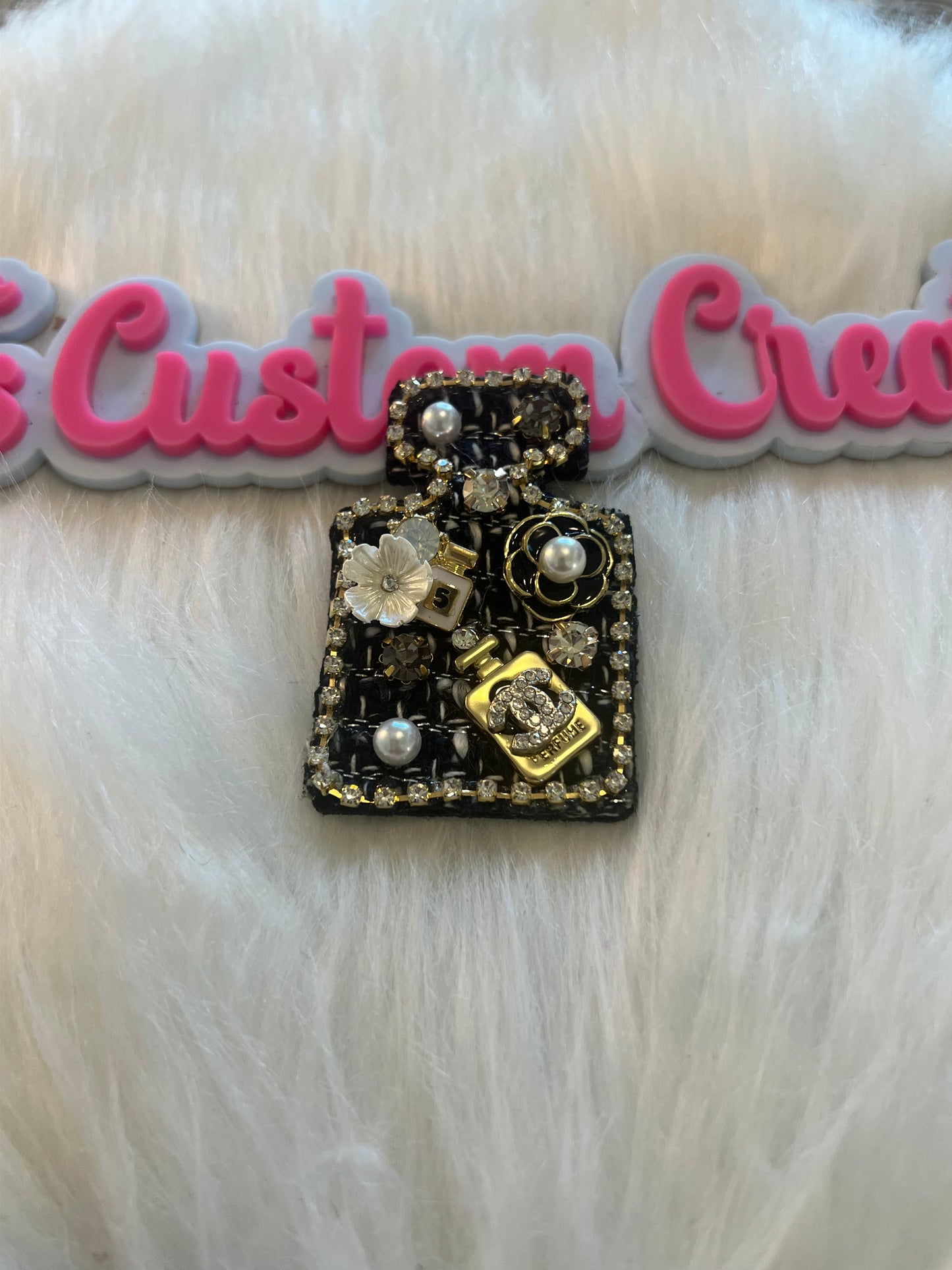 Black Perfume CC Brooch