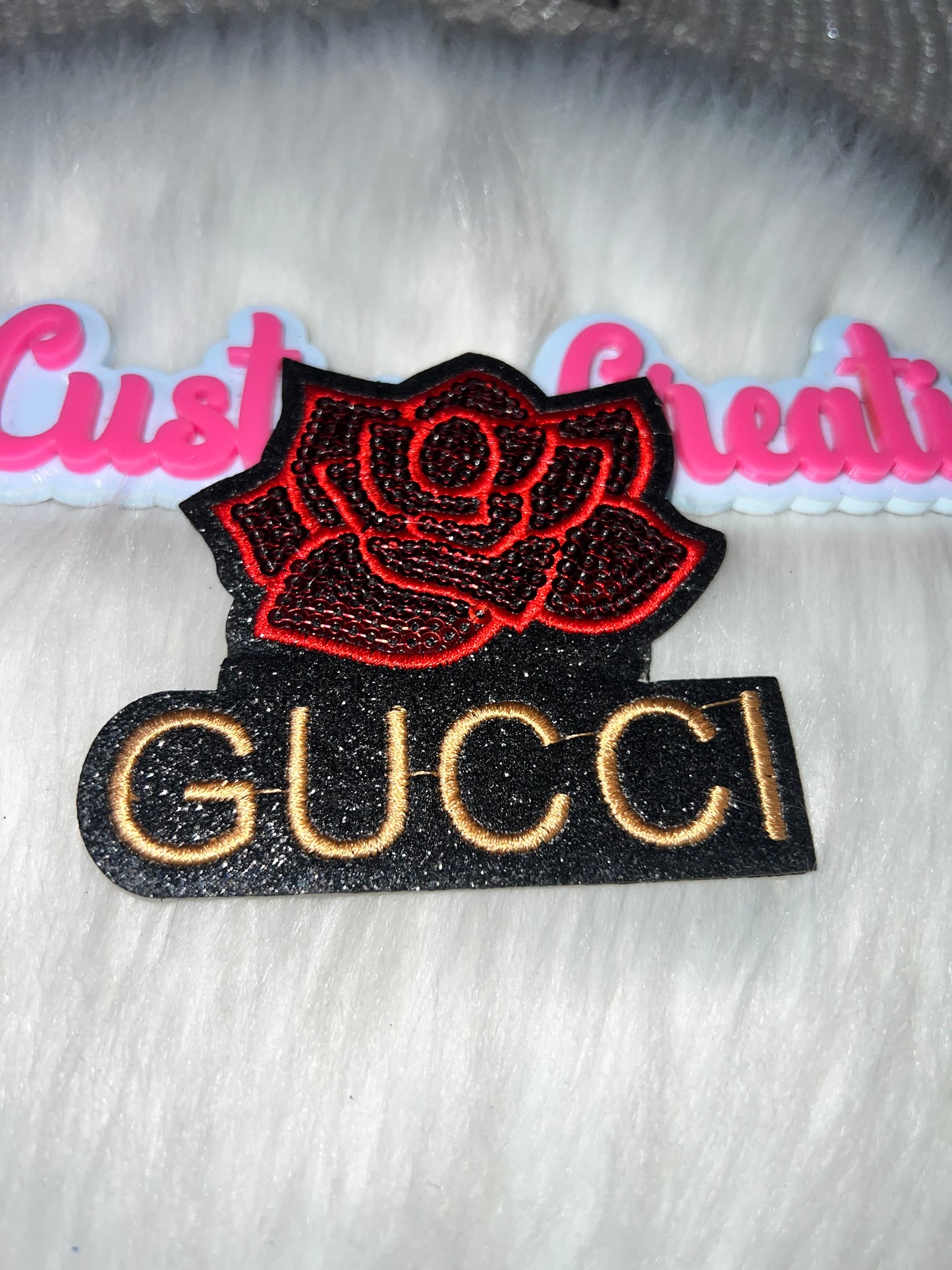 GG Logo Patch – Red Rose (GG Style)