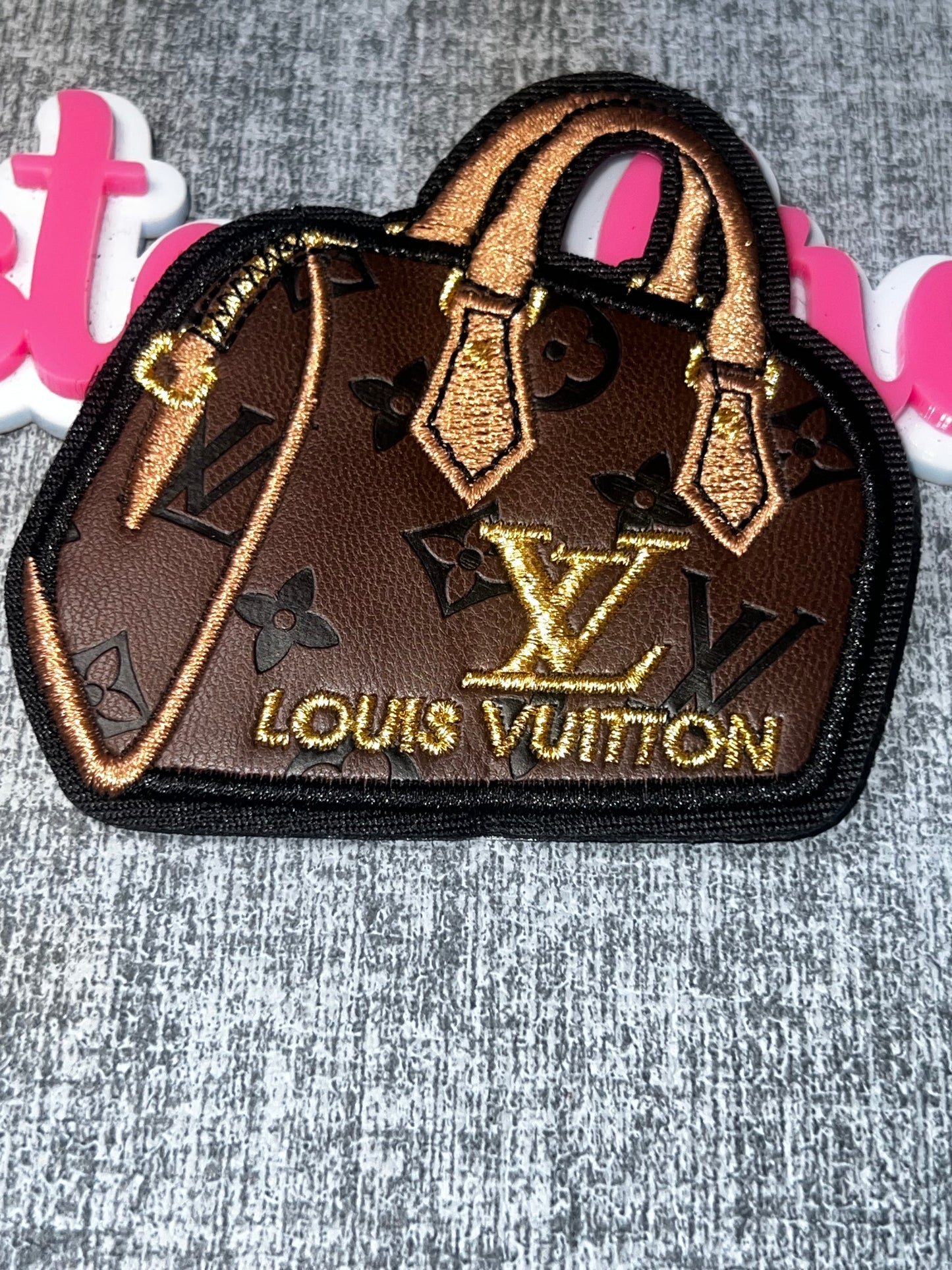 Brown Handbag Embroidered Patch – Fashion Style Decorative Patch