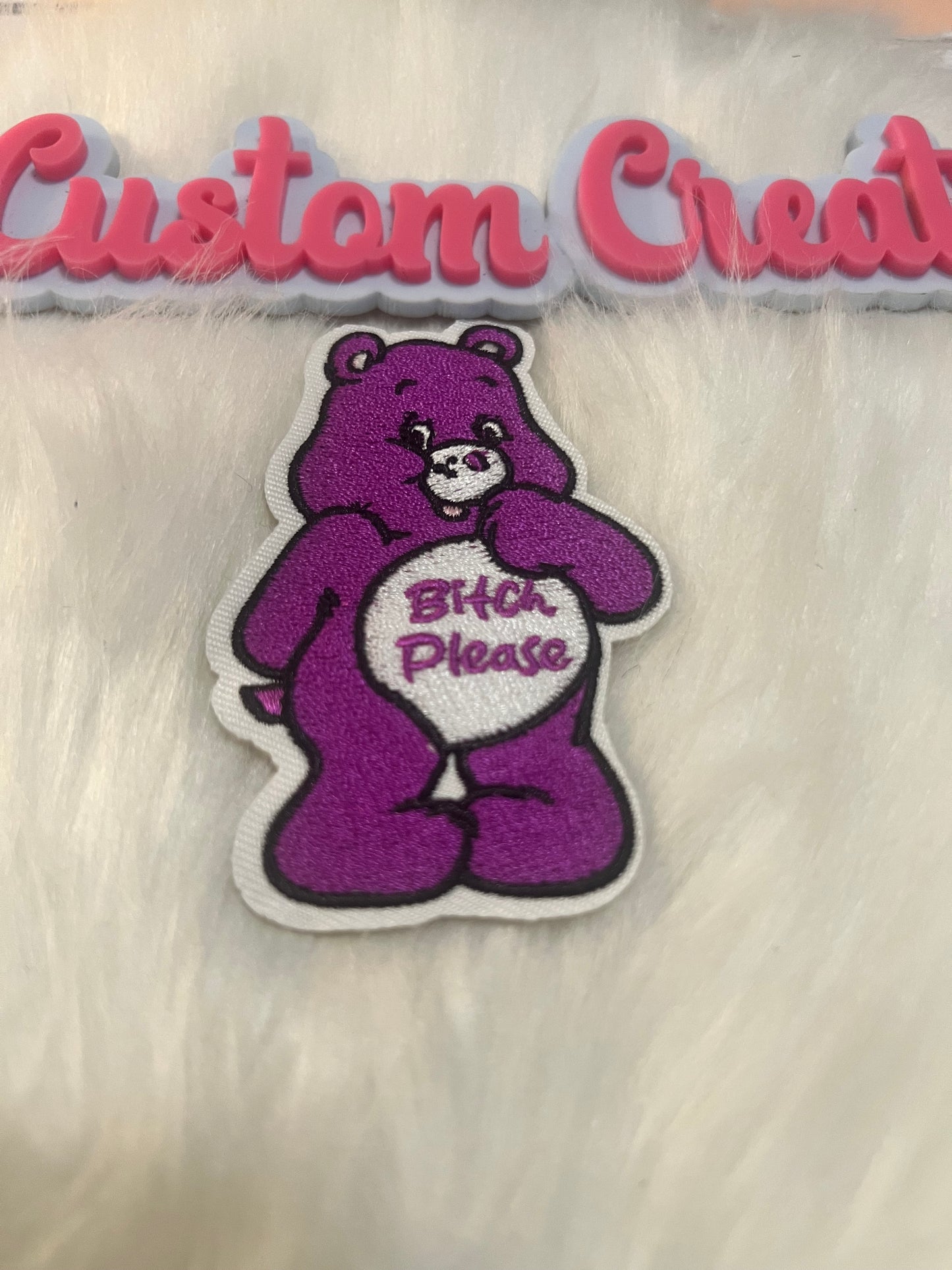 Purple Care Bear B**th Please