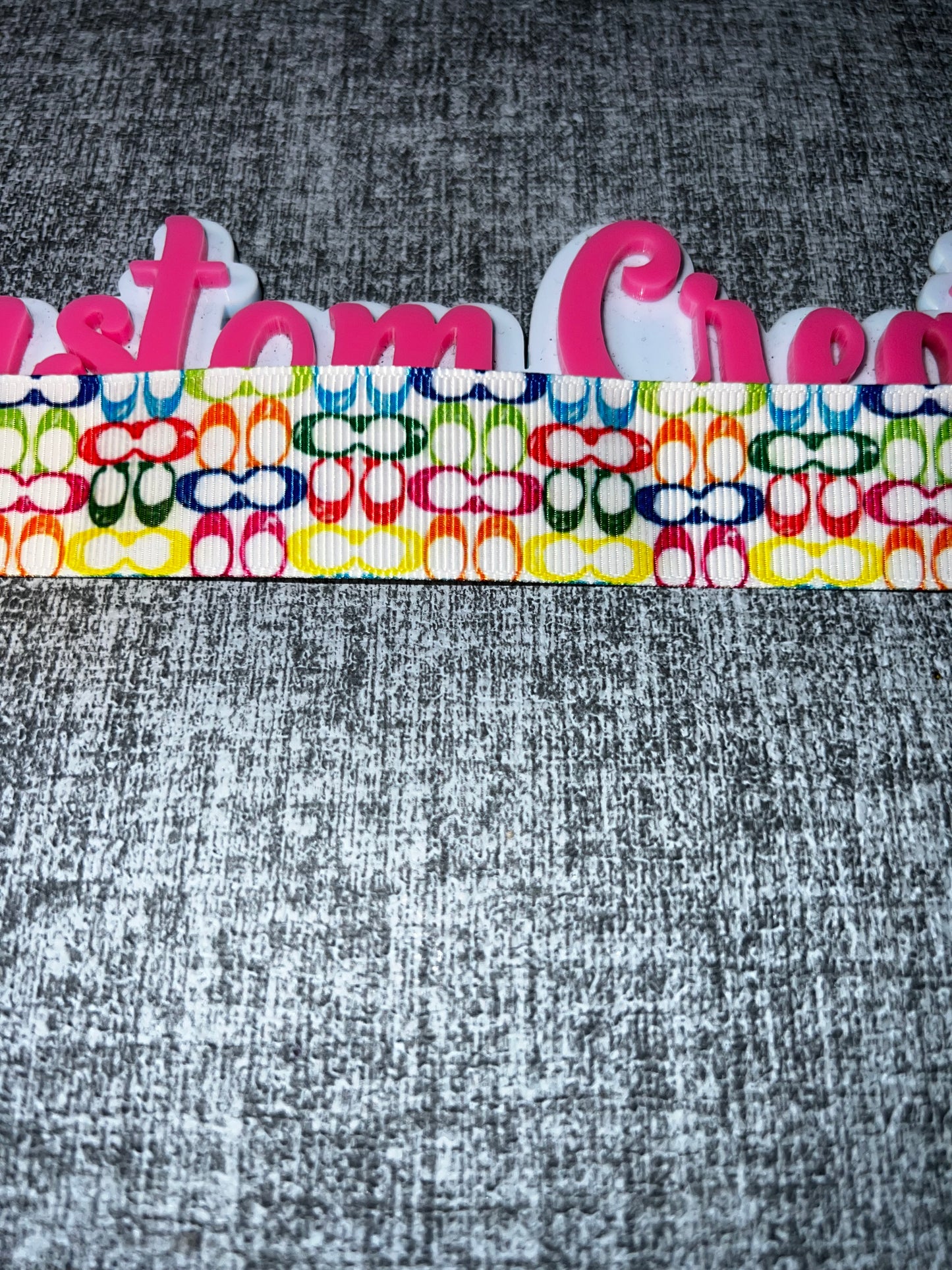 Rainbow Fashion Print Grosgrain Ribbon – Colorful Craft Ribbon Trim