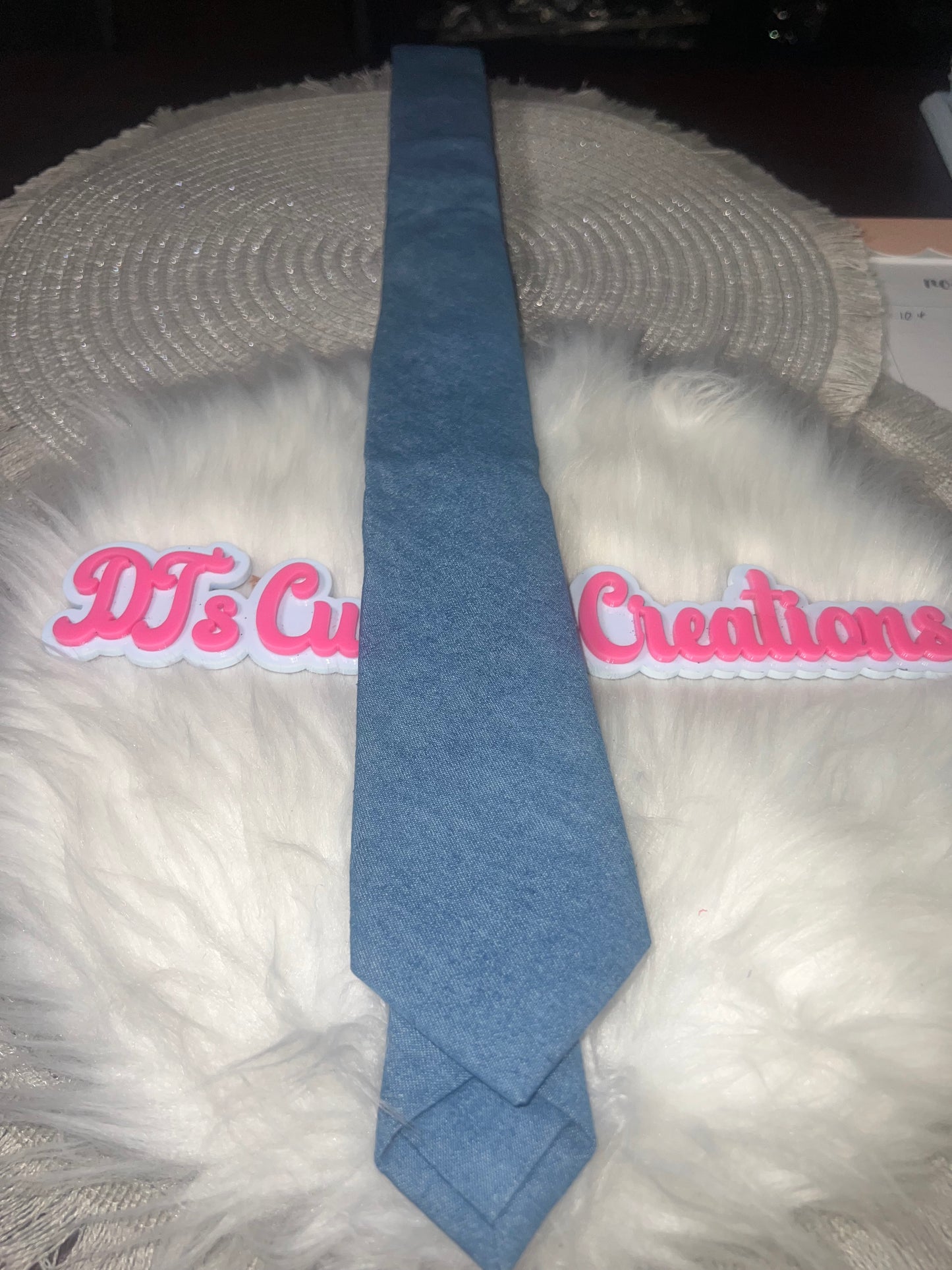 Light Blue Denim Necktie