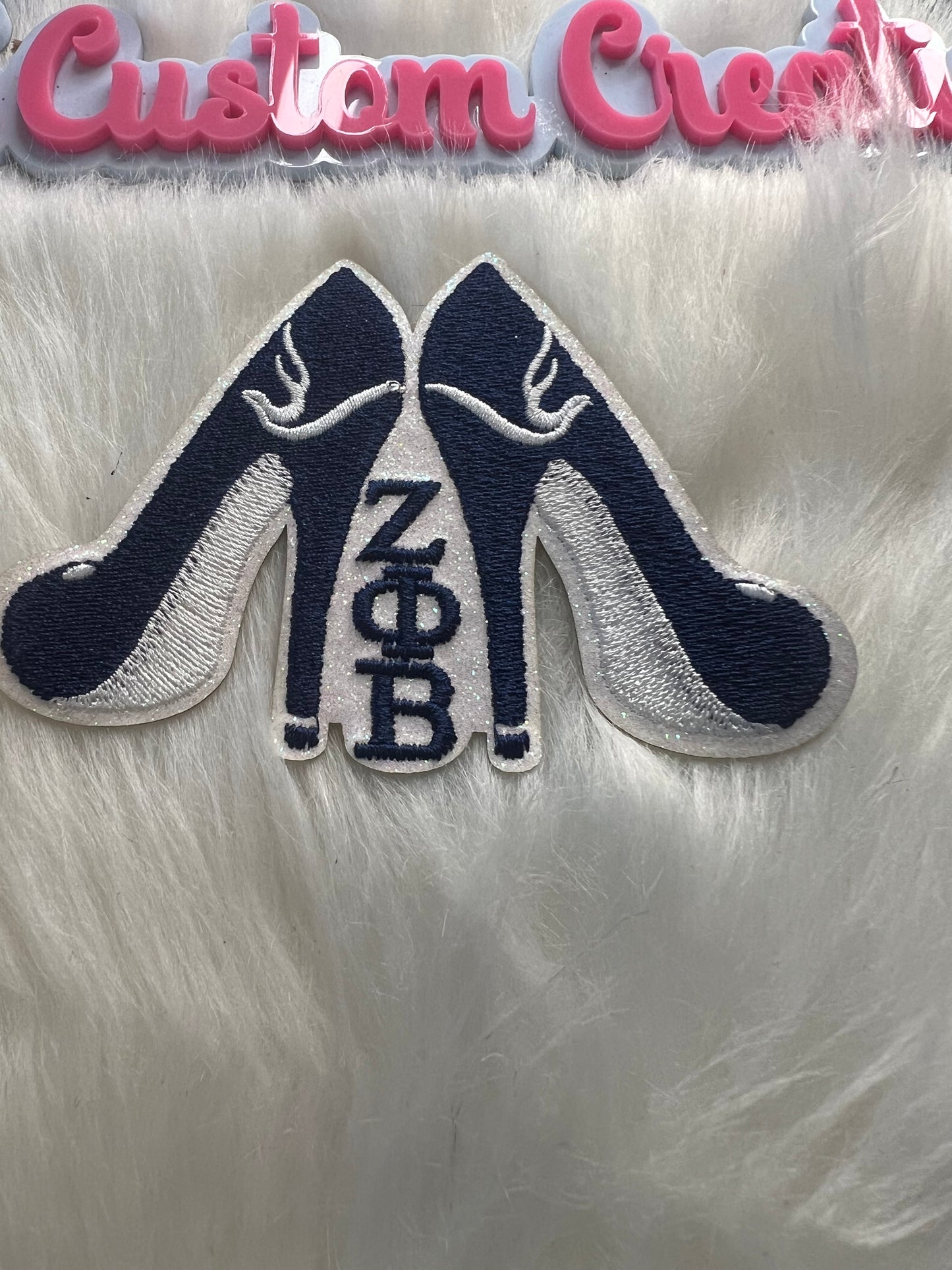 Blue White Zeta Heel