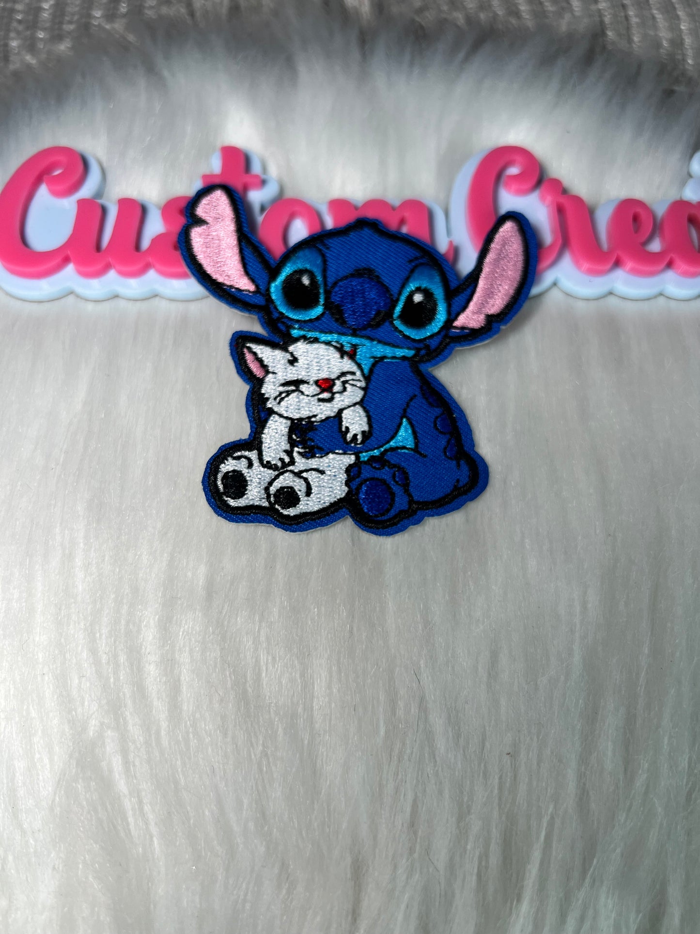 πΎ Stitch with Cat Iron-On Patch